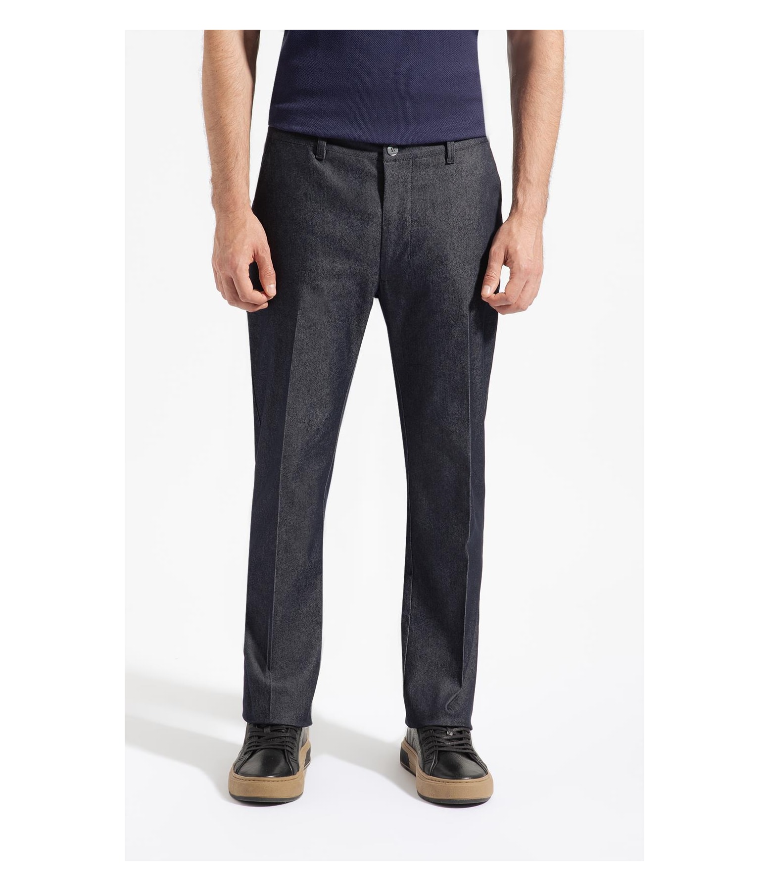 Calça Bardot Tradicional Chino Class Marinho