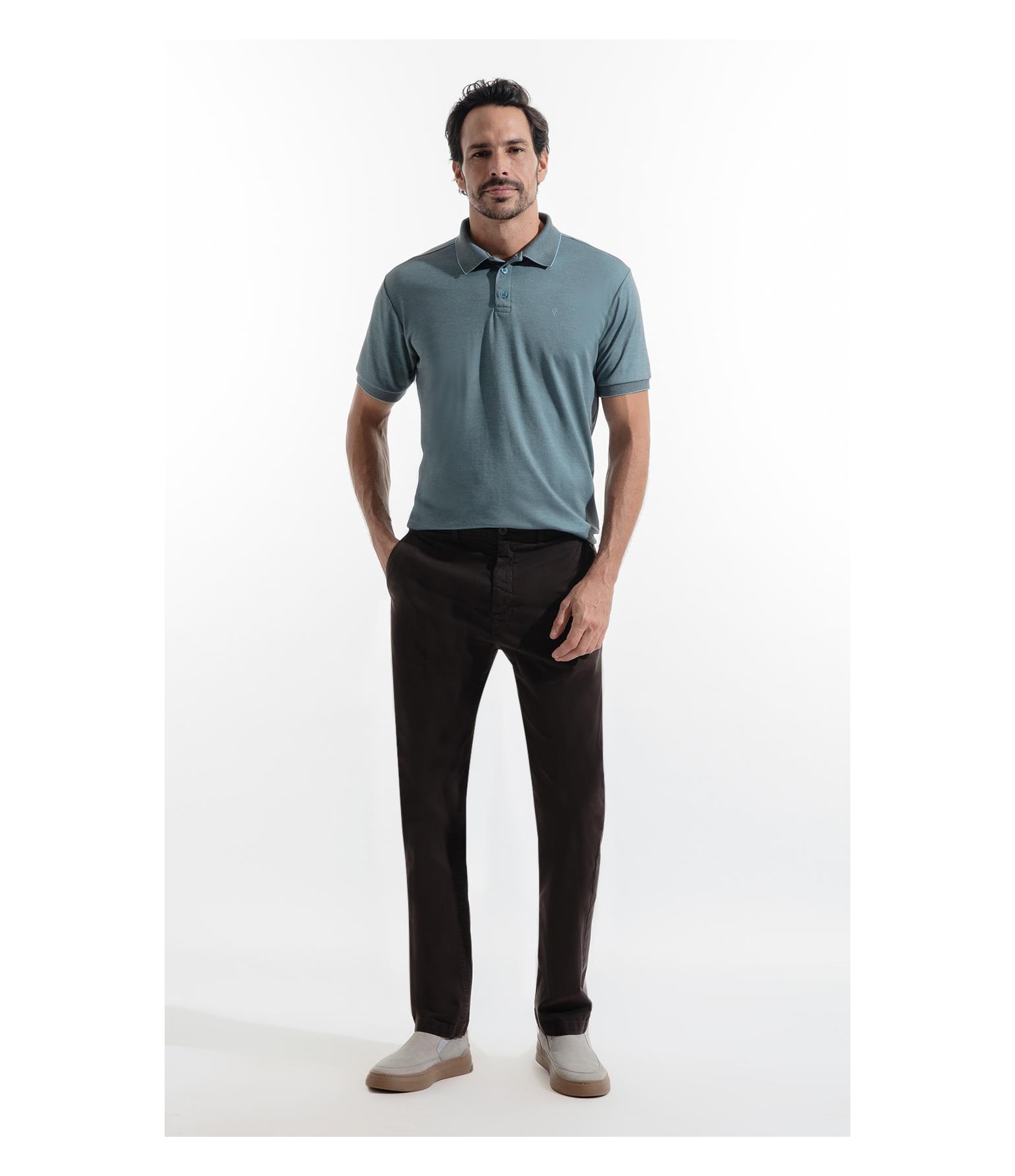 Calça Chino Color Blue Vintage