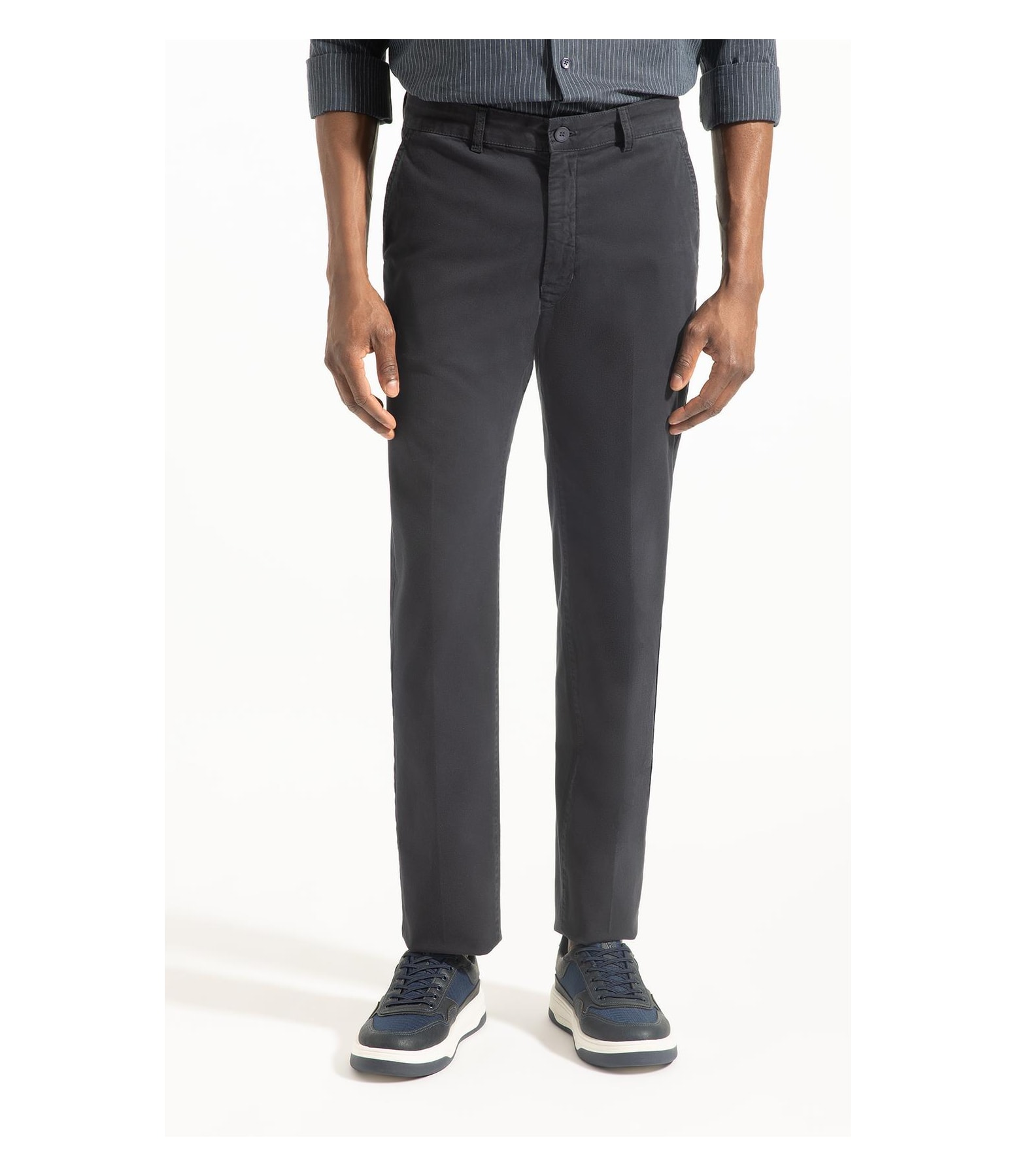 Calça Chino Color Dark Navy