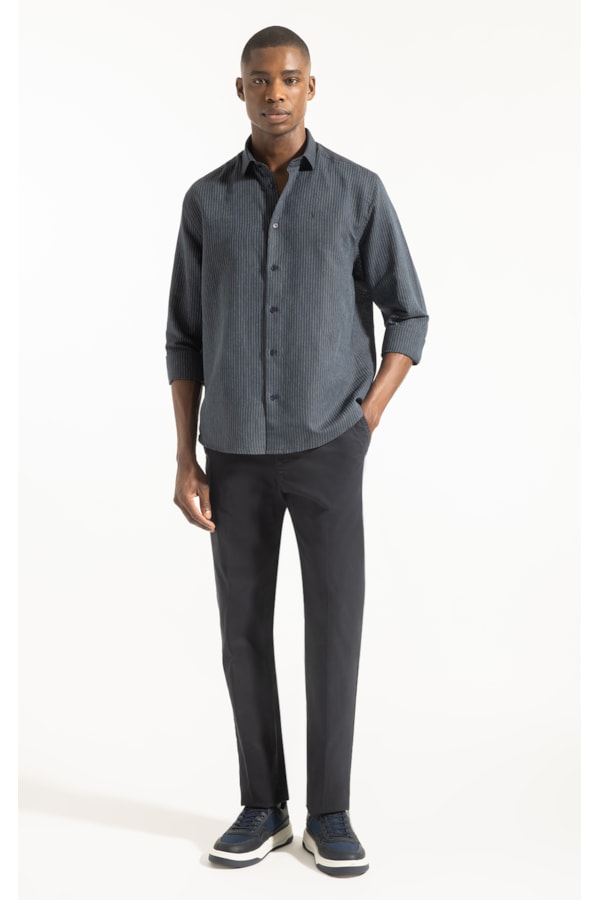 Calça Chino Color Dark Navy