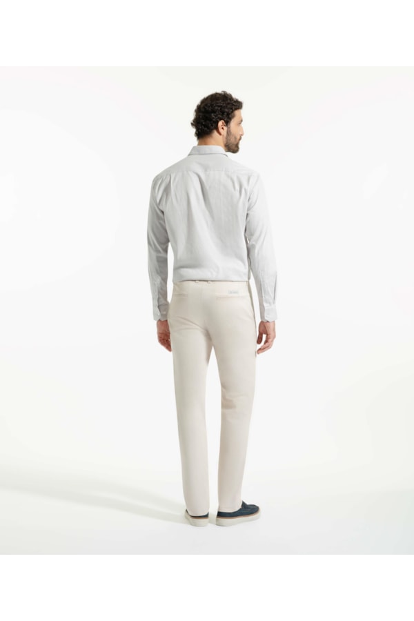Calça Color Twill Piece Dye Tradicional Chino Sandy