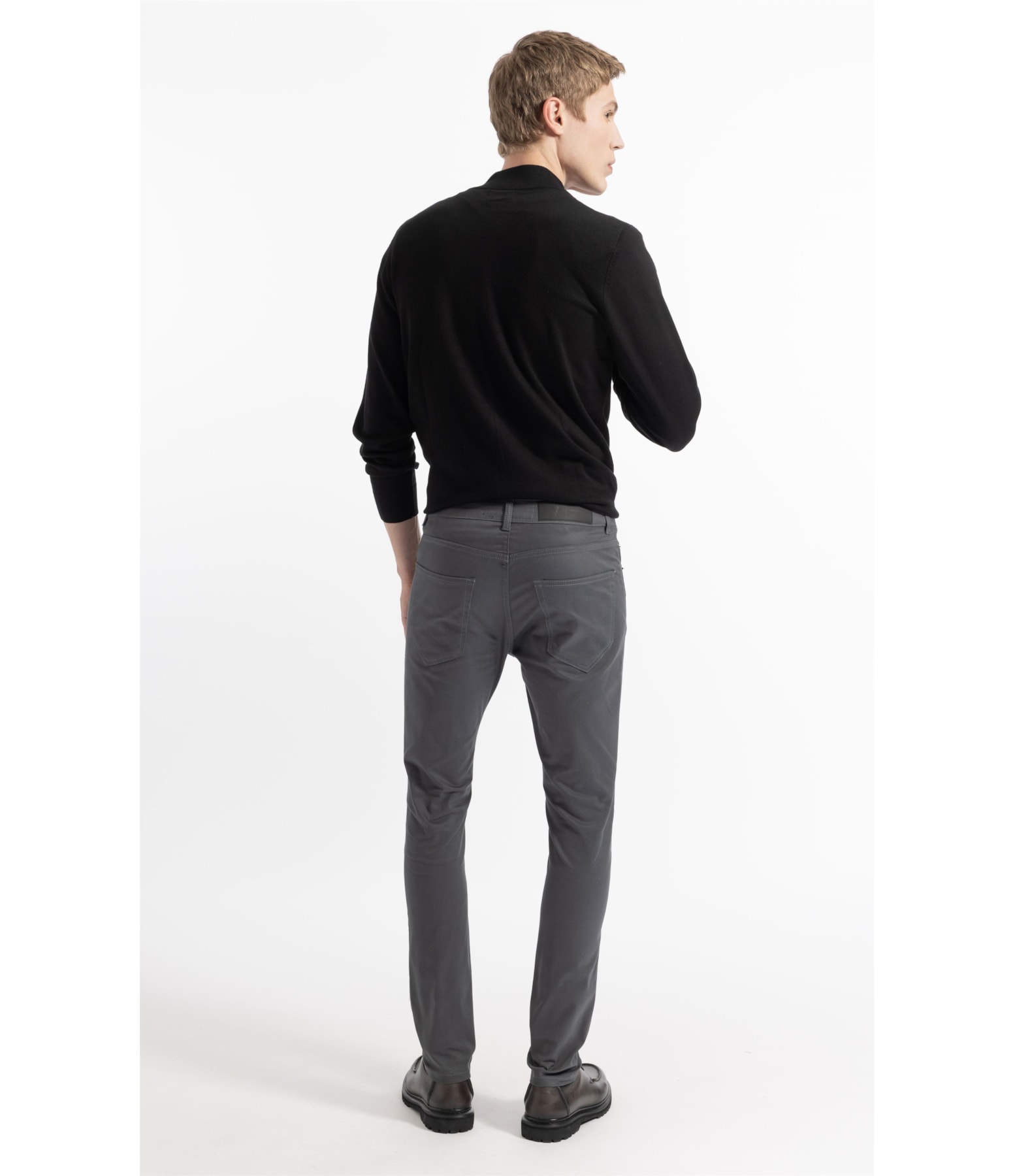 Color Twill Power Pd (Skinny) 5 Pockets Cinza Medio