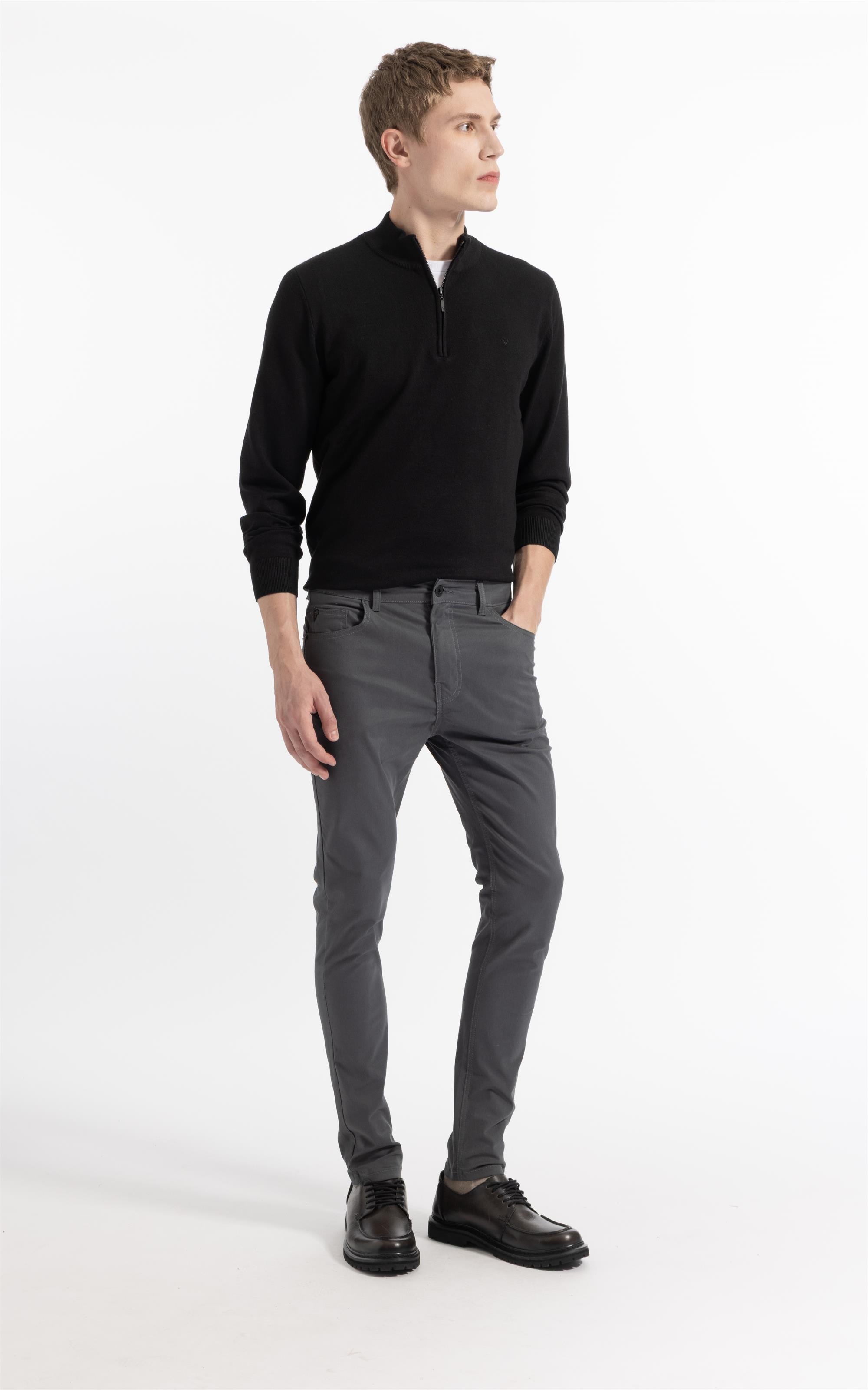 Color Twill Power Pd (Skinny) 5 Pockets Cinza Medio
