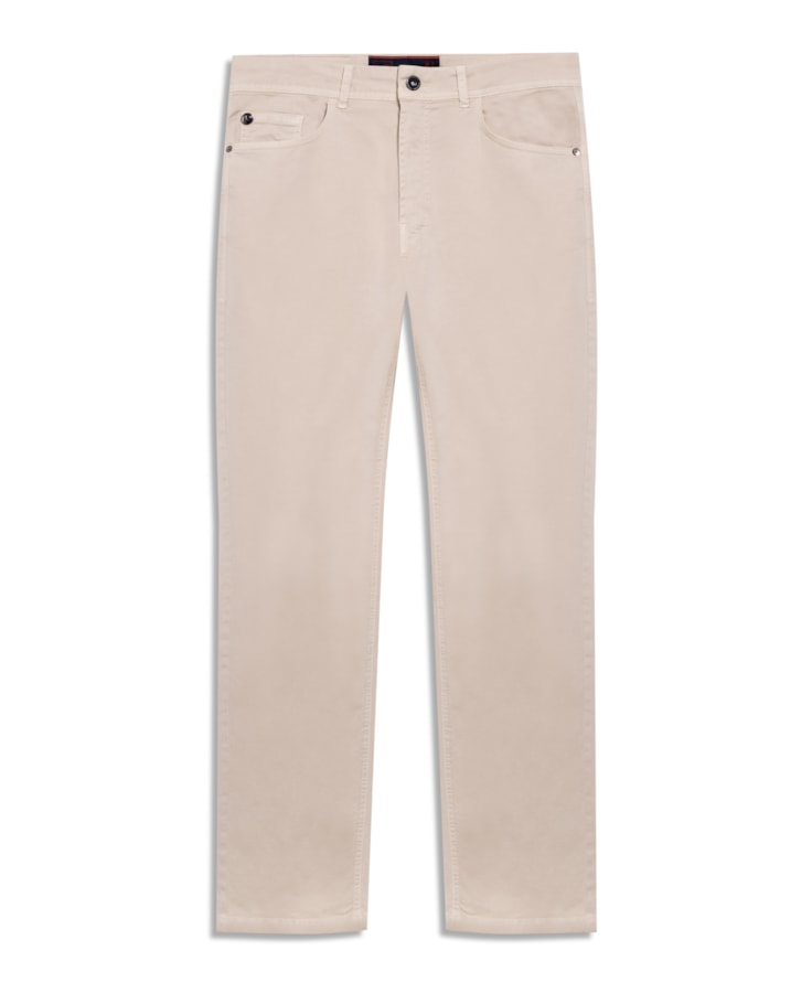 Calça Color Twill Power Slim Areia Seca