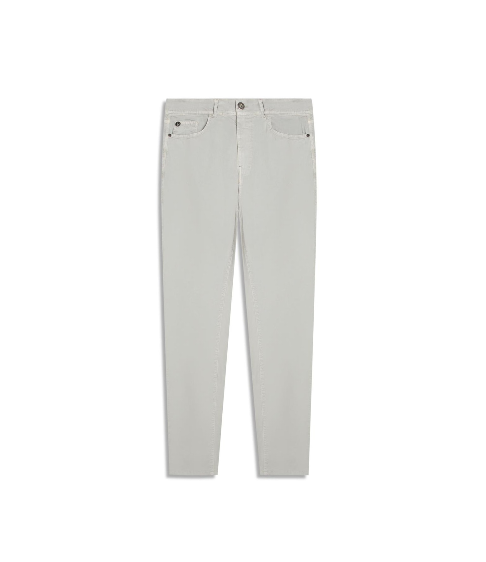 Calça Color Twill Power Slim Silver