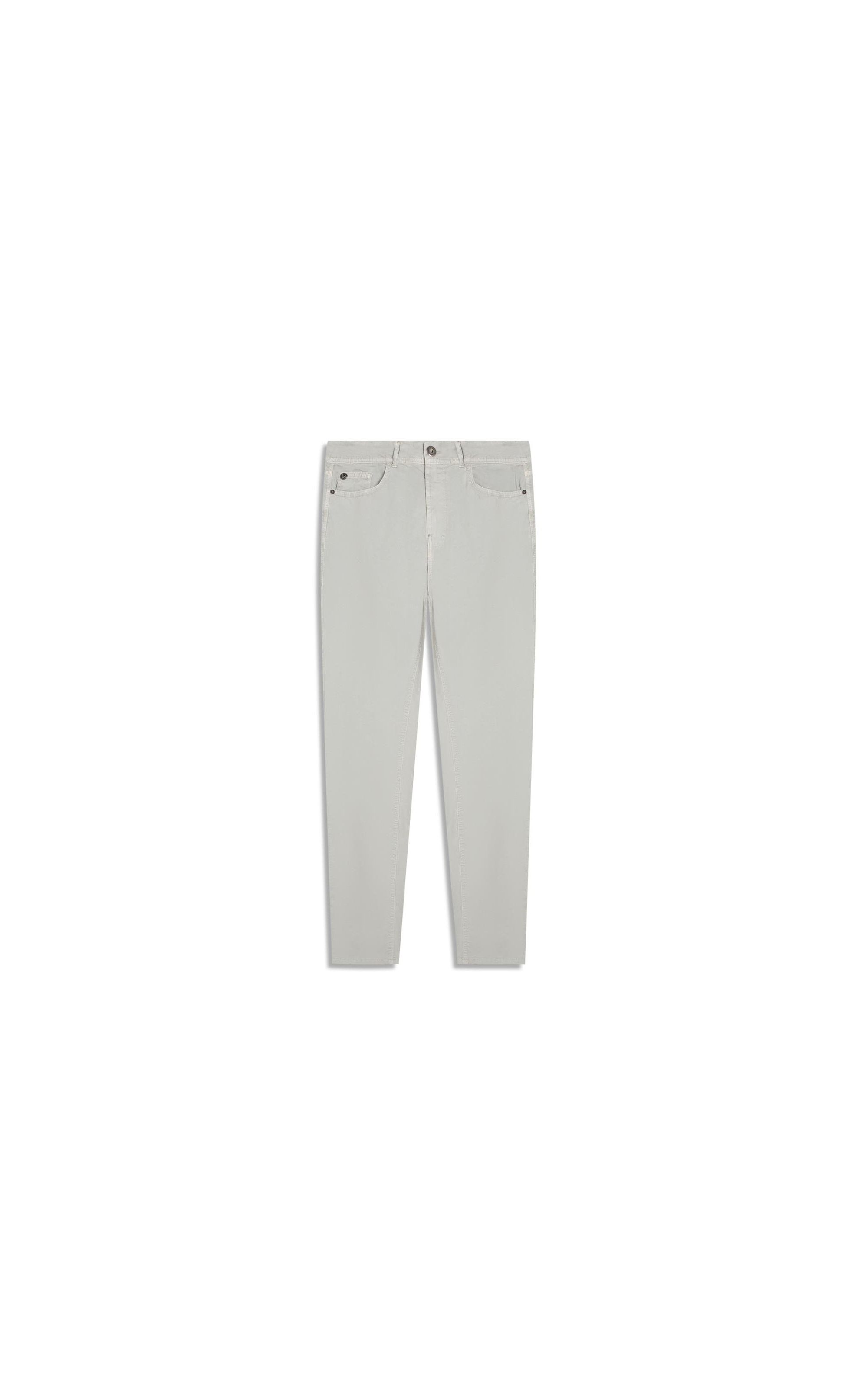 Calça Color Twill Power Slim Silver