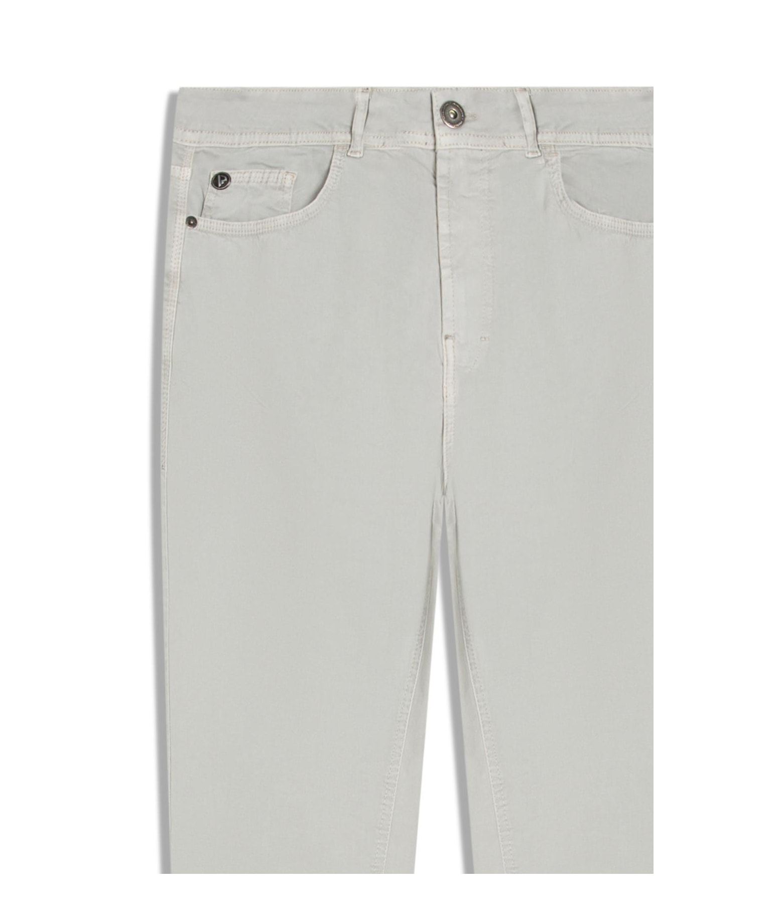 Calça Color Twill Power Slim Silver