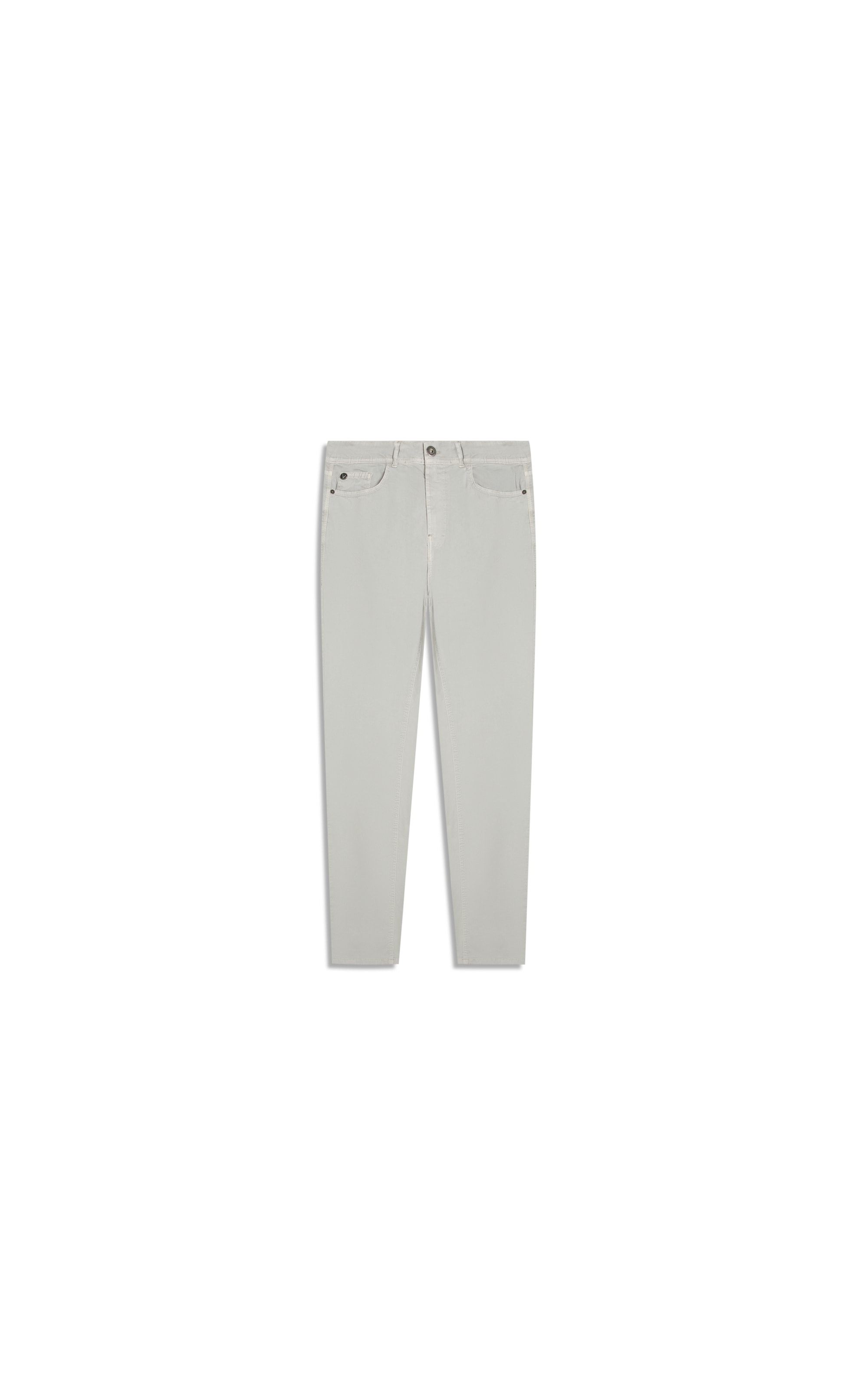 Calça Color Twill Power Slim Silver