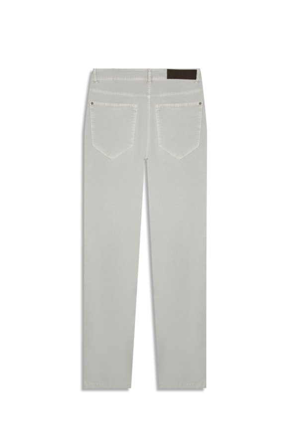 Calça Color Twill Power Slim Silver