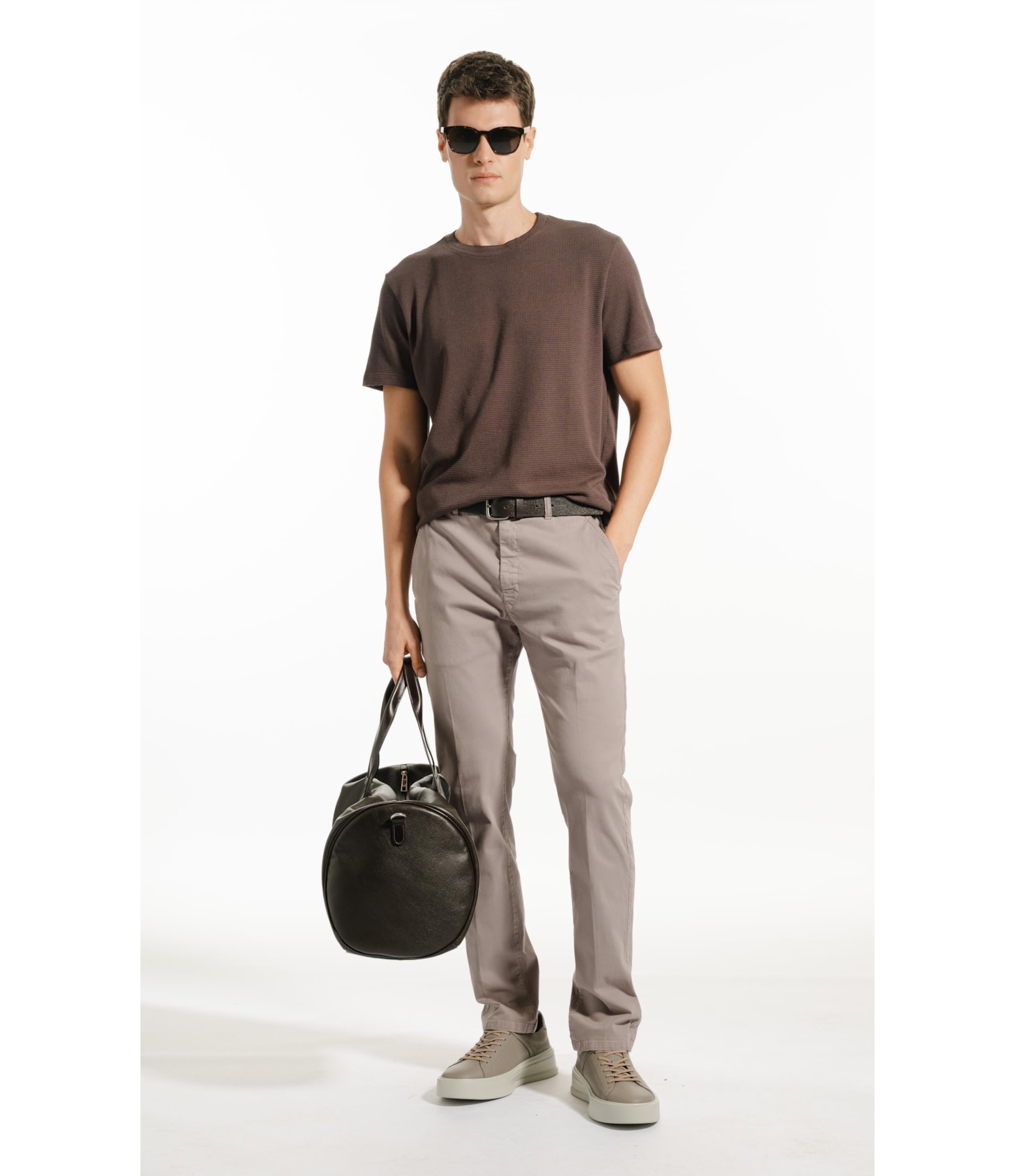 Calça Color Twill Power Tradicional Chino Niquel