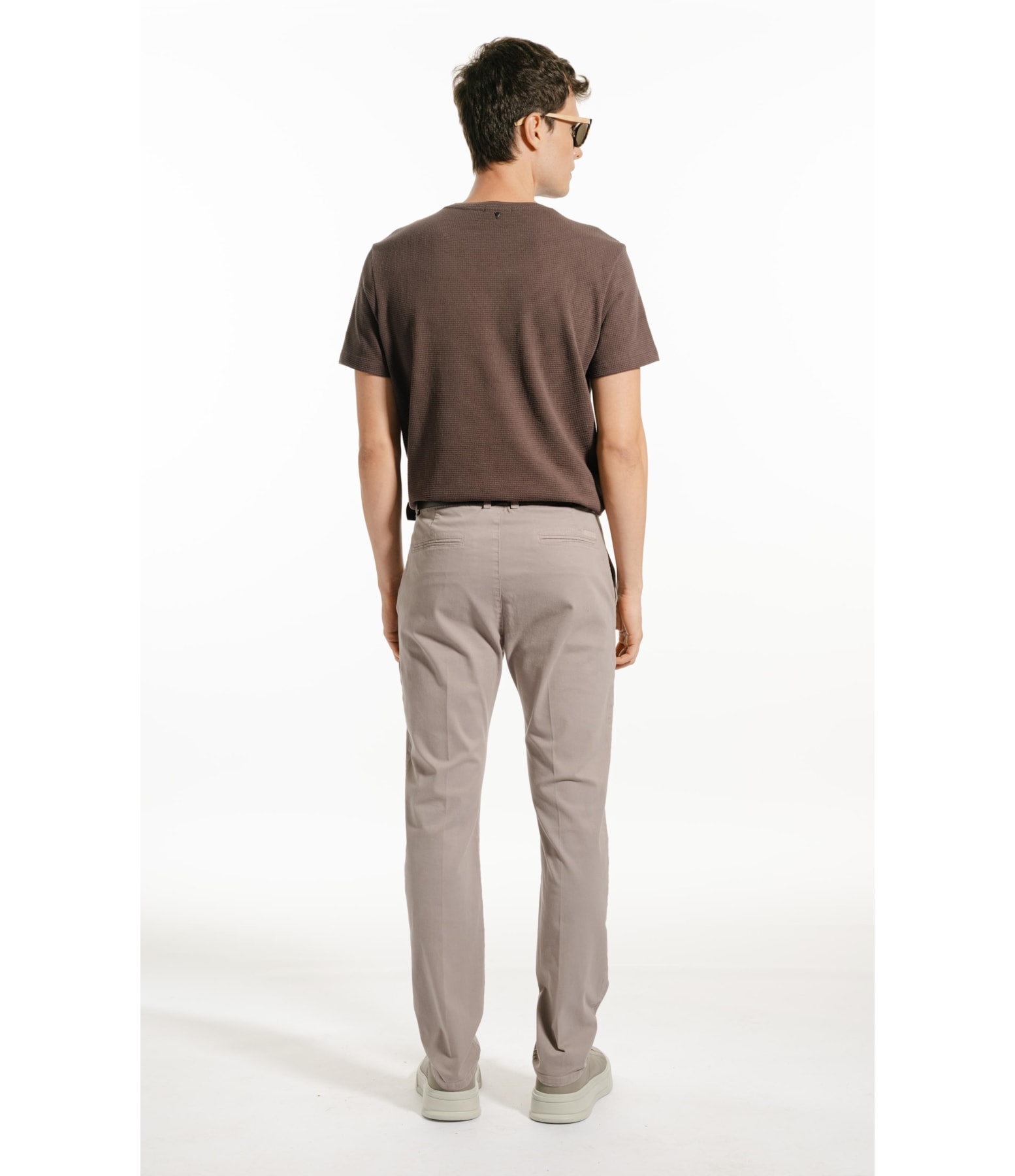 Calça Color Twill Power Tradicional Chino Niquel