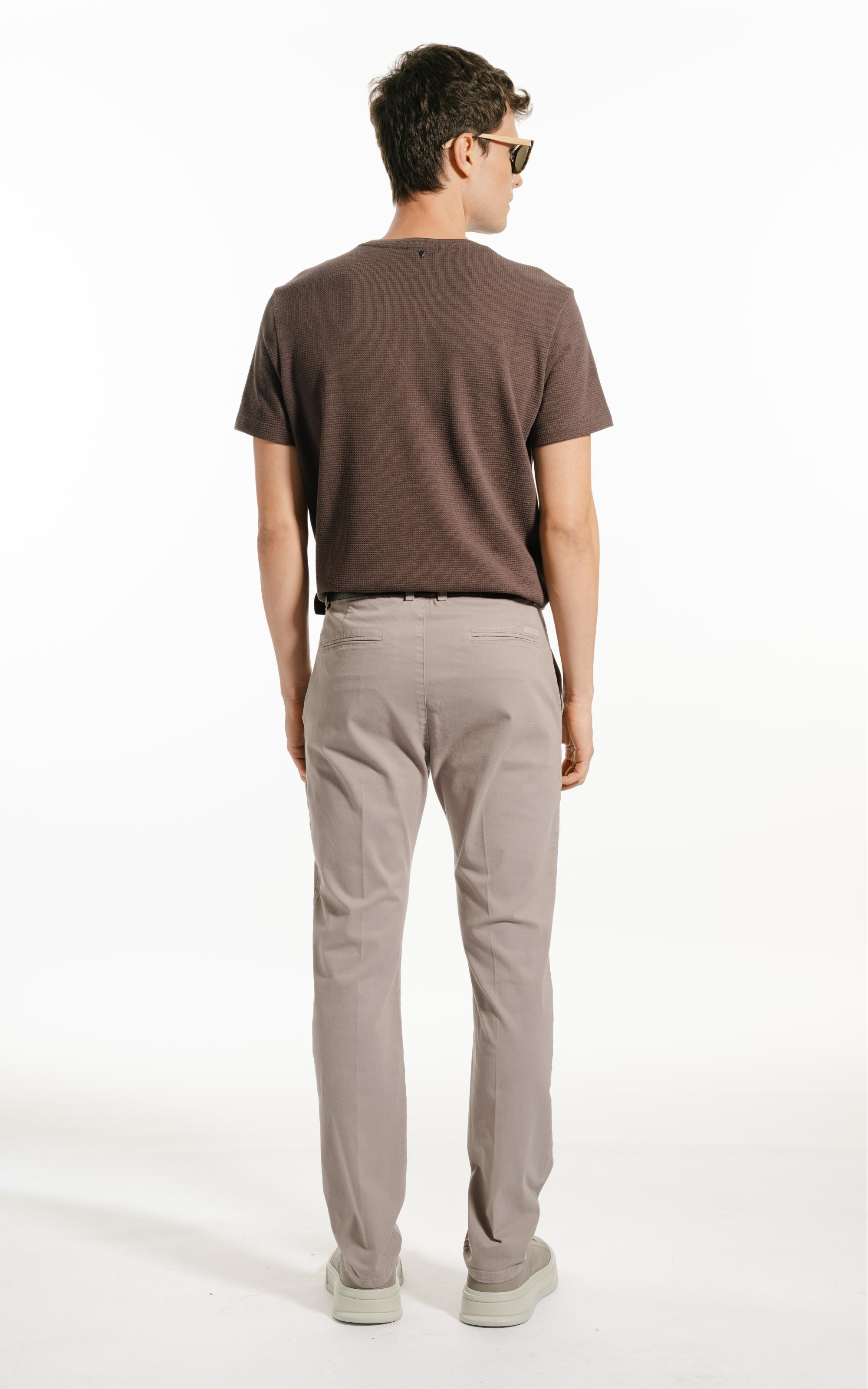 Calça Color Twill Power Tradicional Chino Niquel