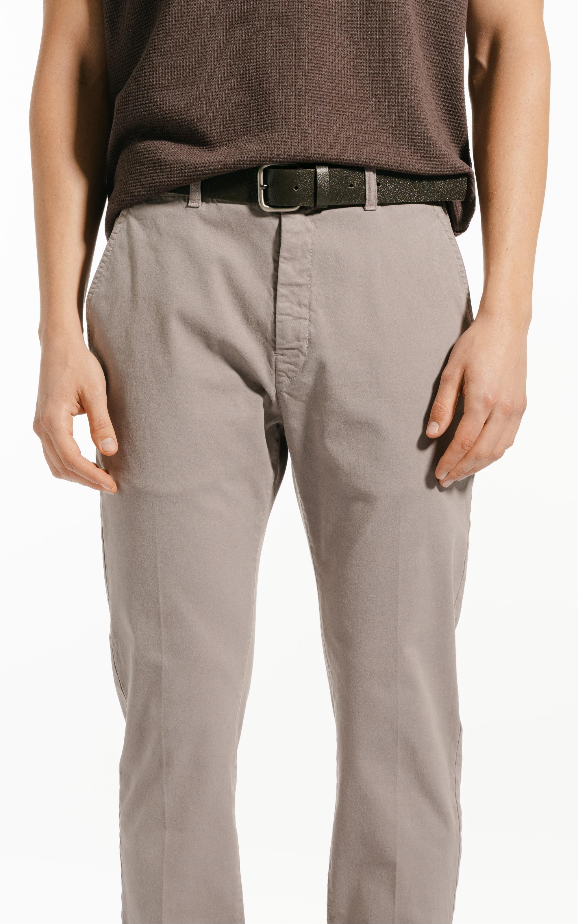 Calça Color Twill Power Tradicional Chino Niquel