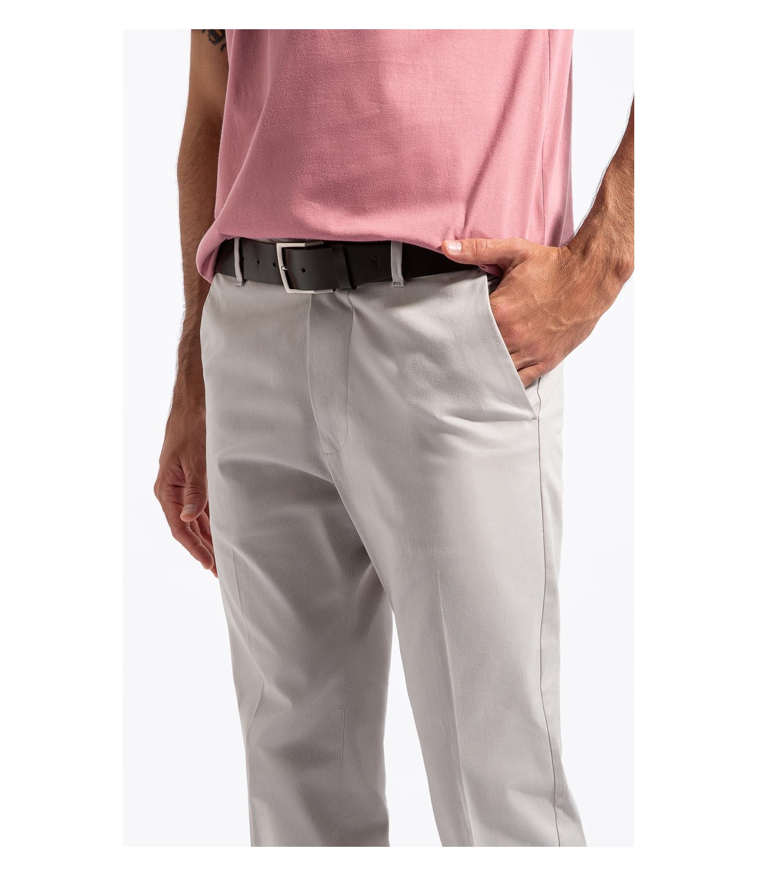 Calca Cos Ajustavel (Tradicional) Chino Silver