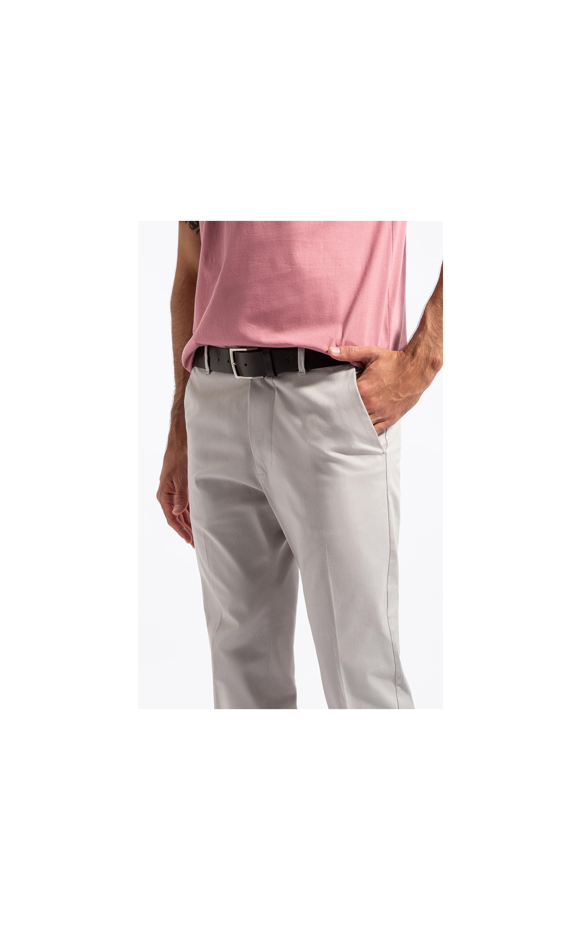 Calca Cos Ajustavel (Tradicional) Chino Silver