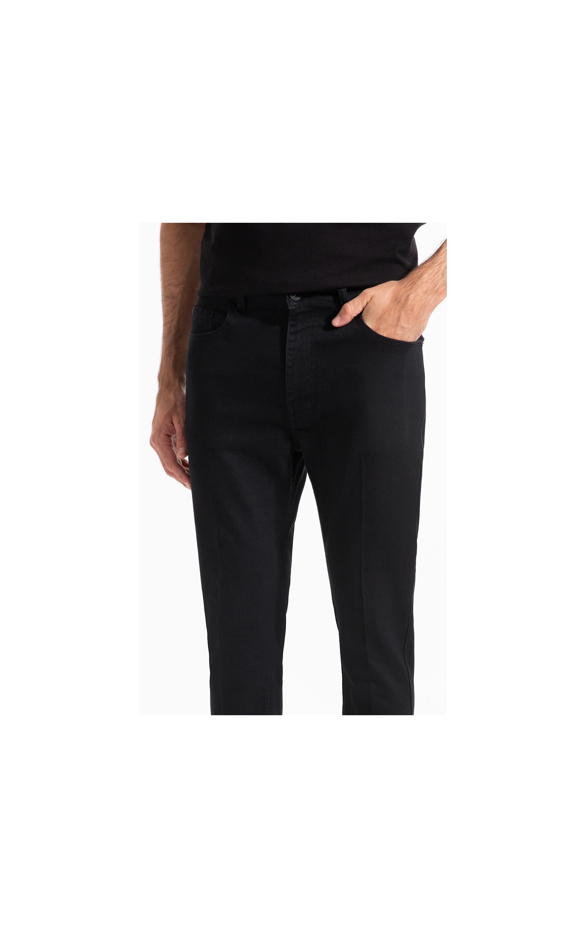 Calça First Black (Skinny) 5 Pockets Amaciado