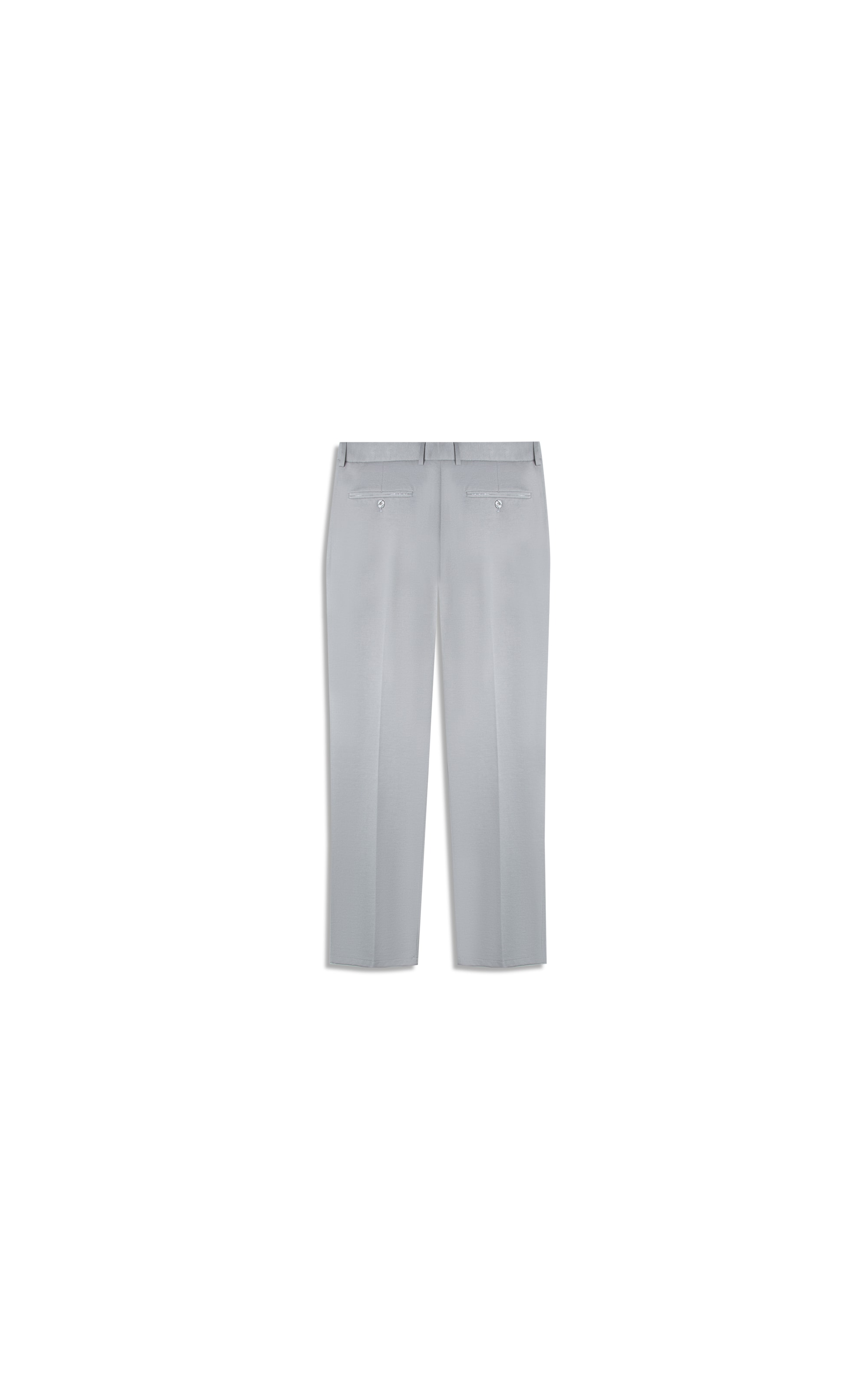 Calça Interlock Knitted Flex Cinza Claro