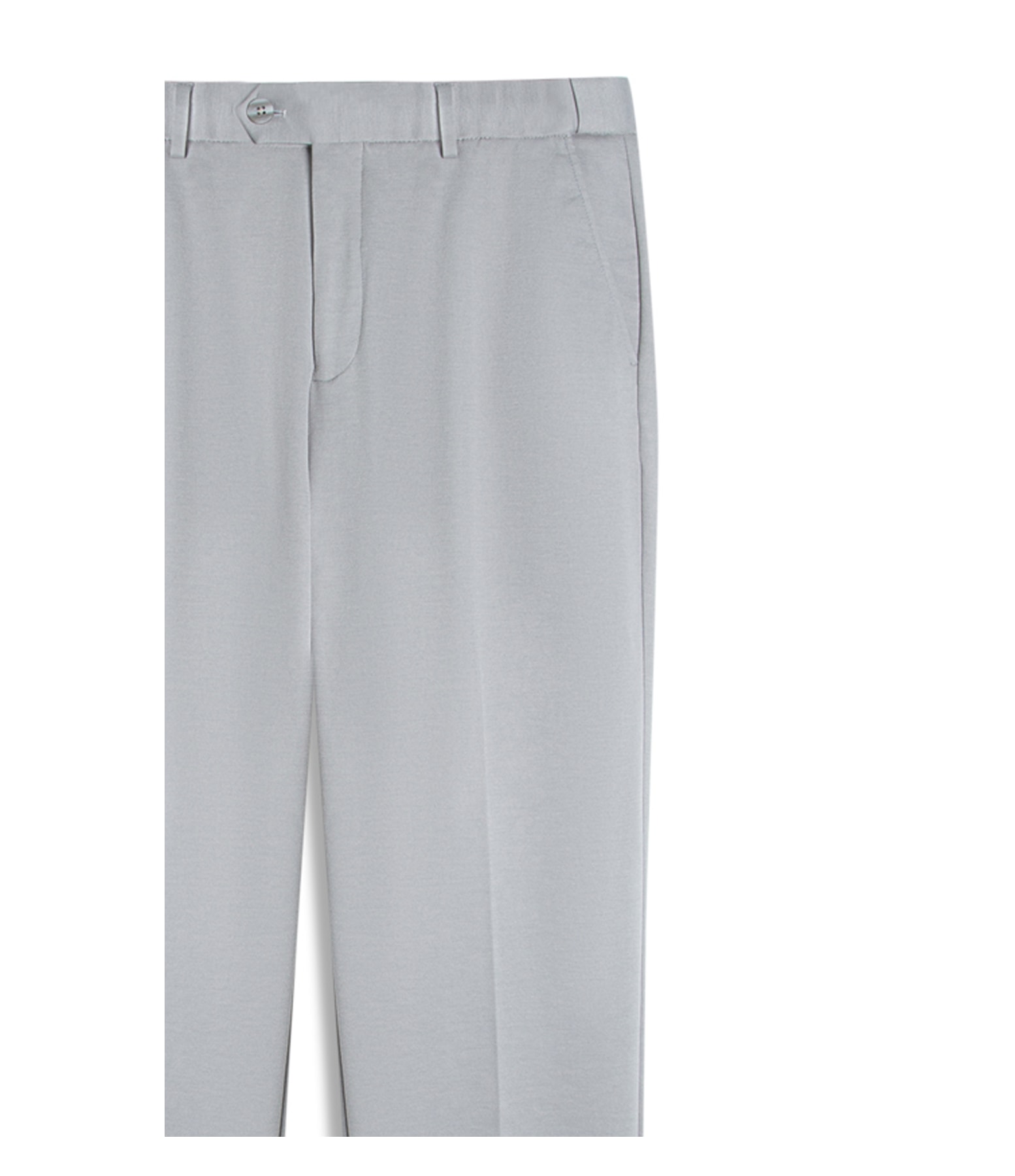 Calça Interlock Knitted Flex Cinza Claro