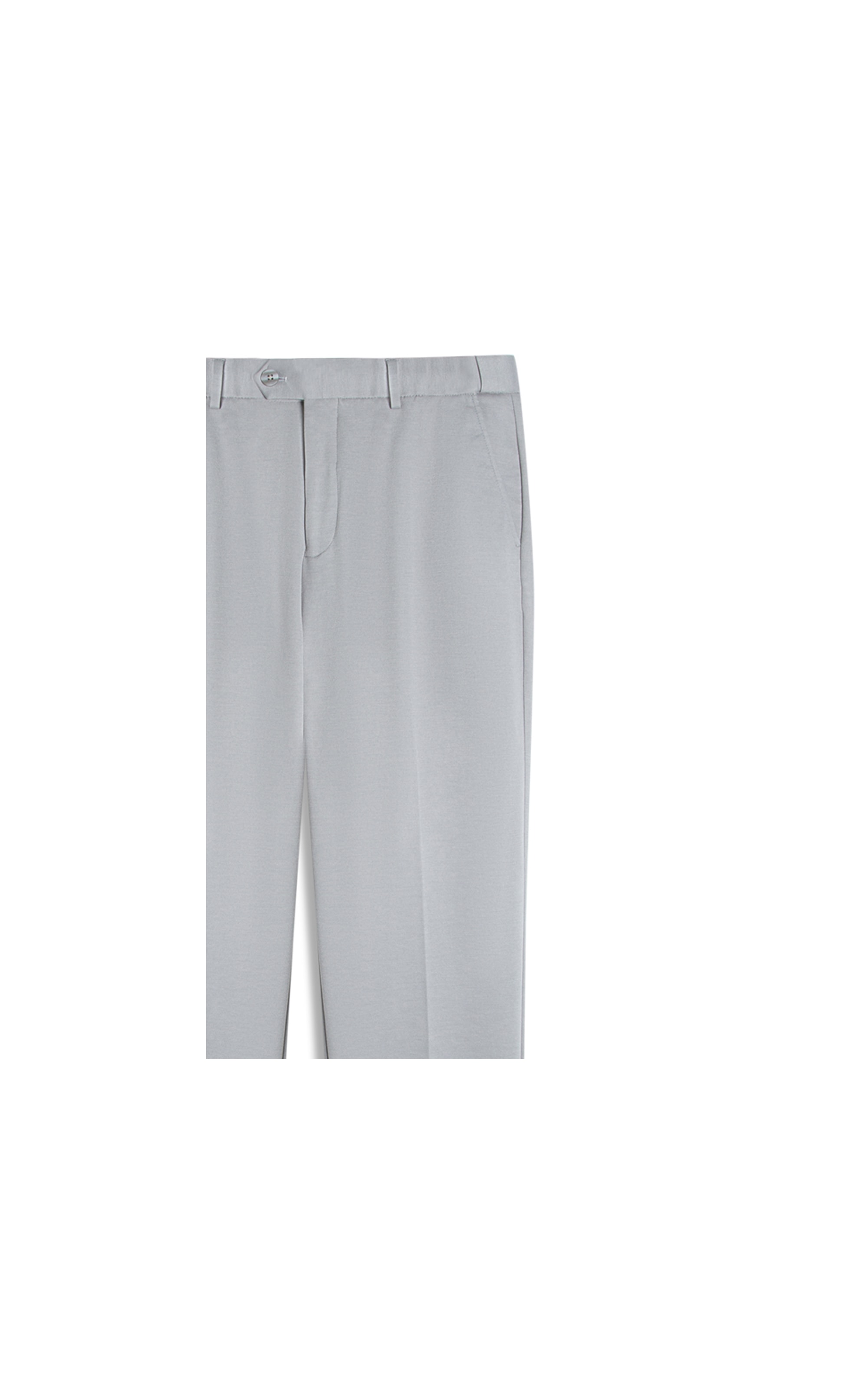 Calça Interlock Knitted Flex Cinza Claro