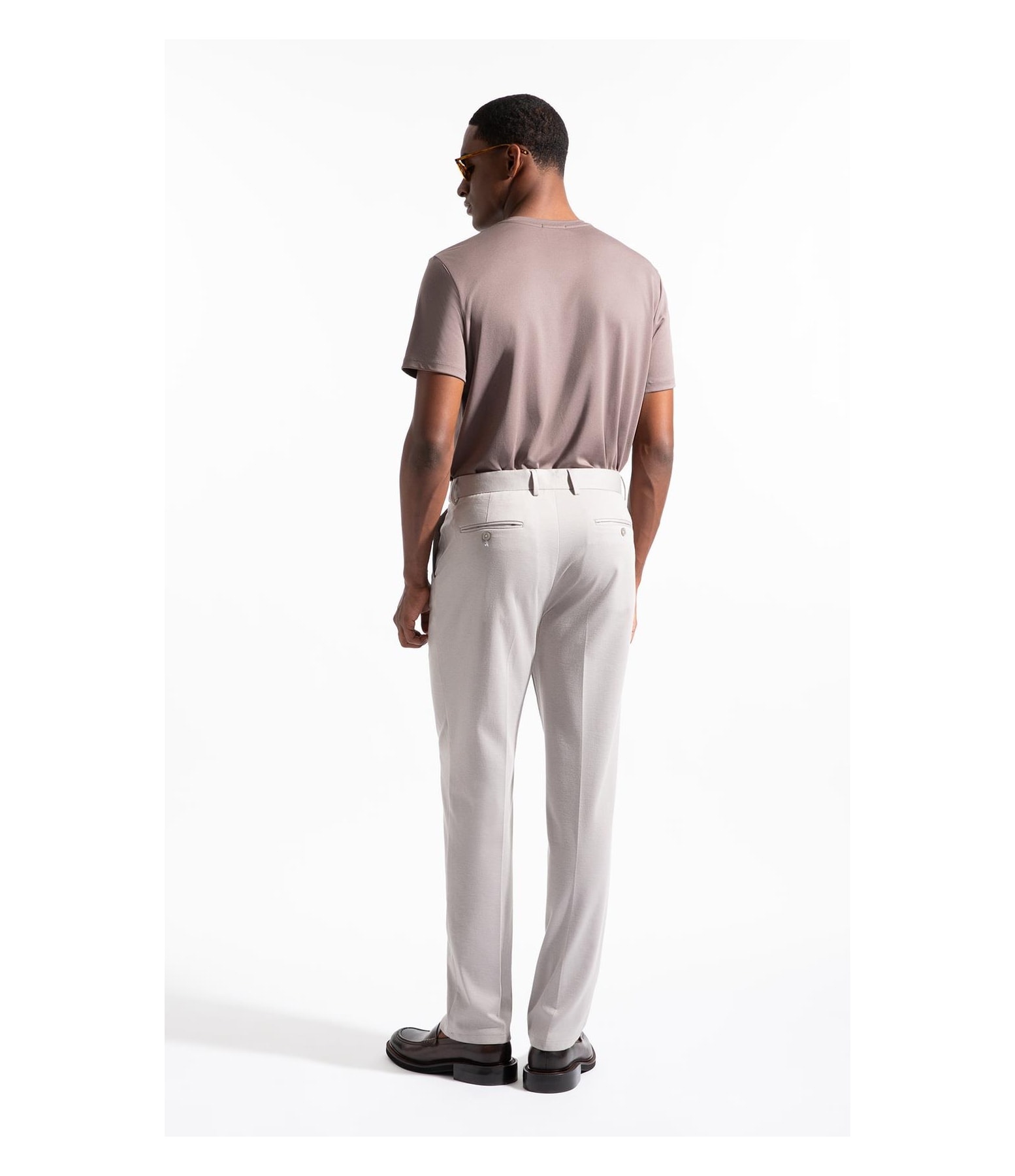 Calça Interlock Knitted Flex Cinza Claro