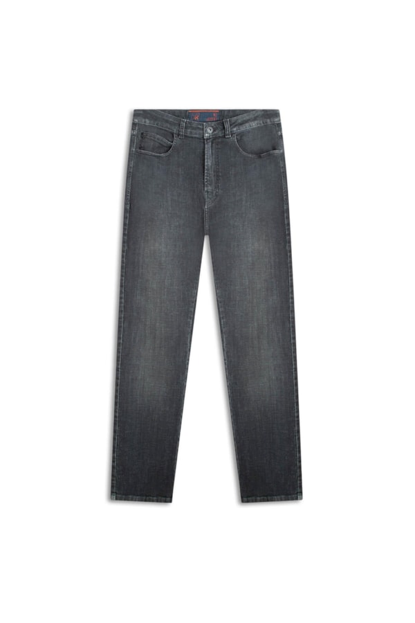 Calça Jeans Black Cross Elastic Premium Lavagem Alta