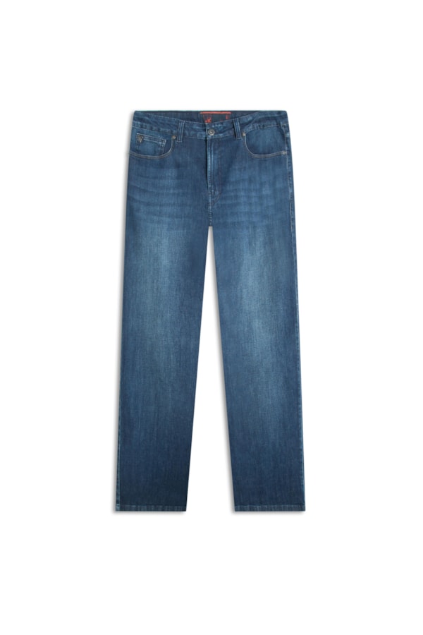 Calça Jeans Comfort Stretch Lavagem Alta