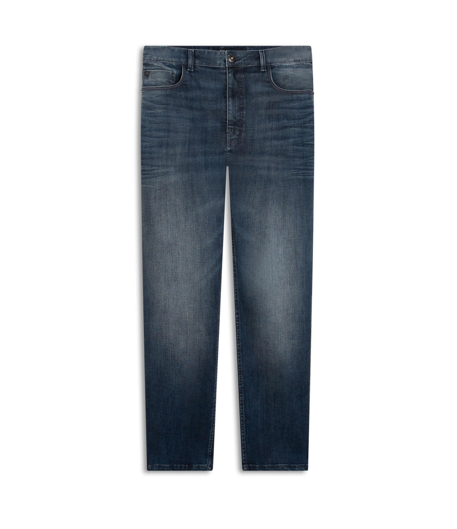 Calça Jeans Cross Denim Tradiconal Premium Lavagem Alta