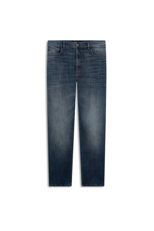 Calça Jeans Cross Denim Tradiconal Premium Lavagem Alta