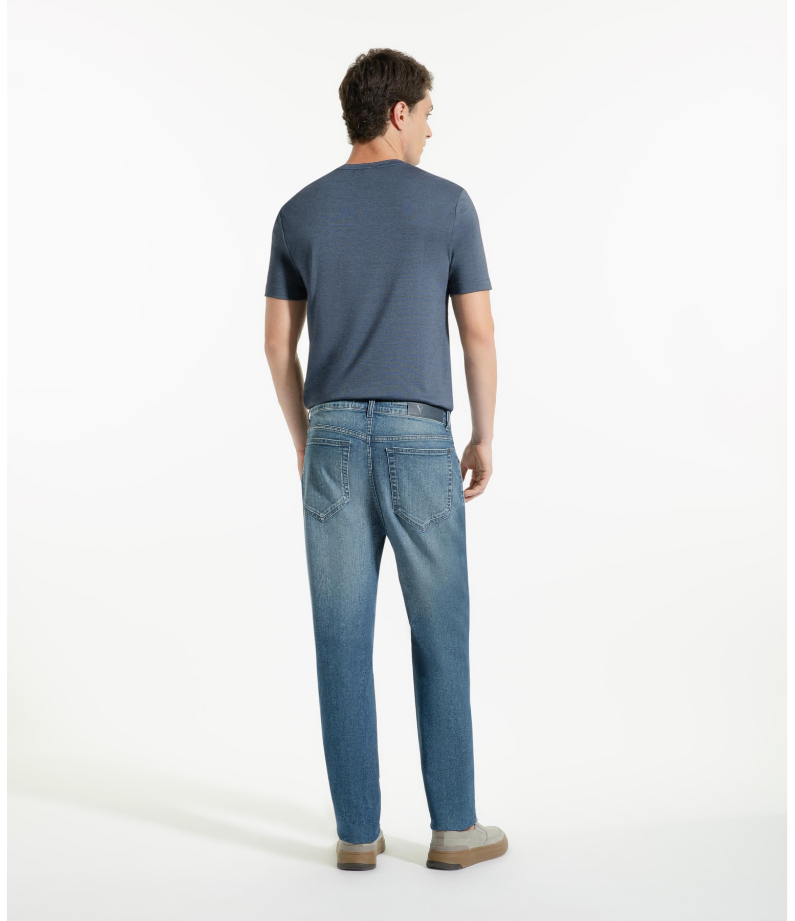 Calça Jeans Dark Indigo Elastic Slim Classic Lavagem Baixa