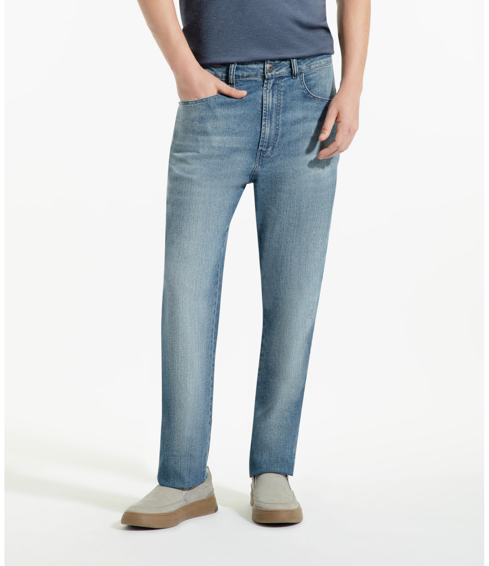 Calça Jeans Dark Indigo Elastic Slim Classic Lavagem Baixa
