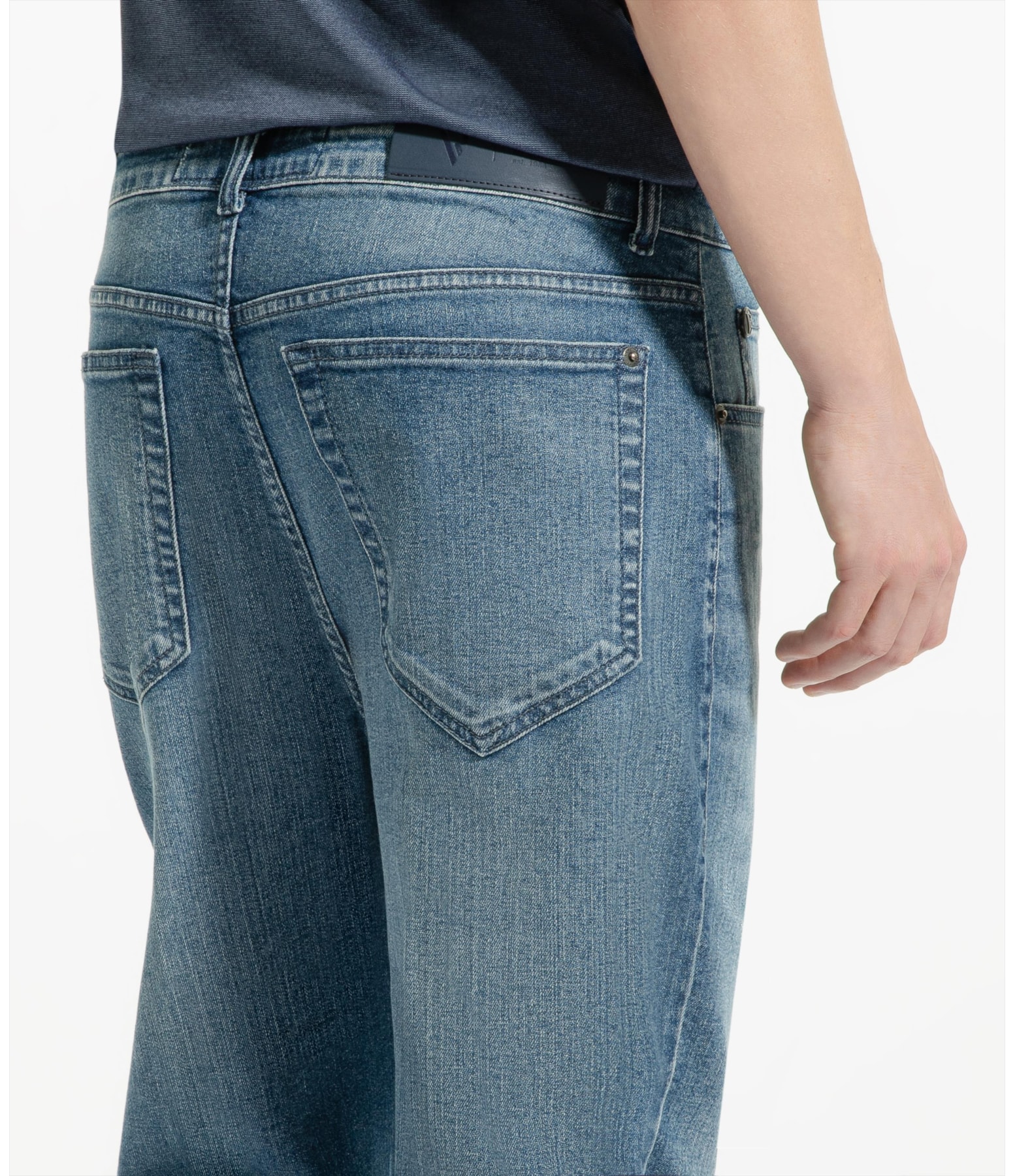 Calça Jeans Dark Indigo Elastic Slim Classic Lavagem Baixa