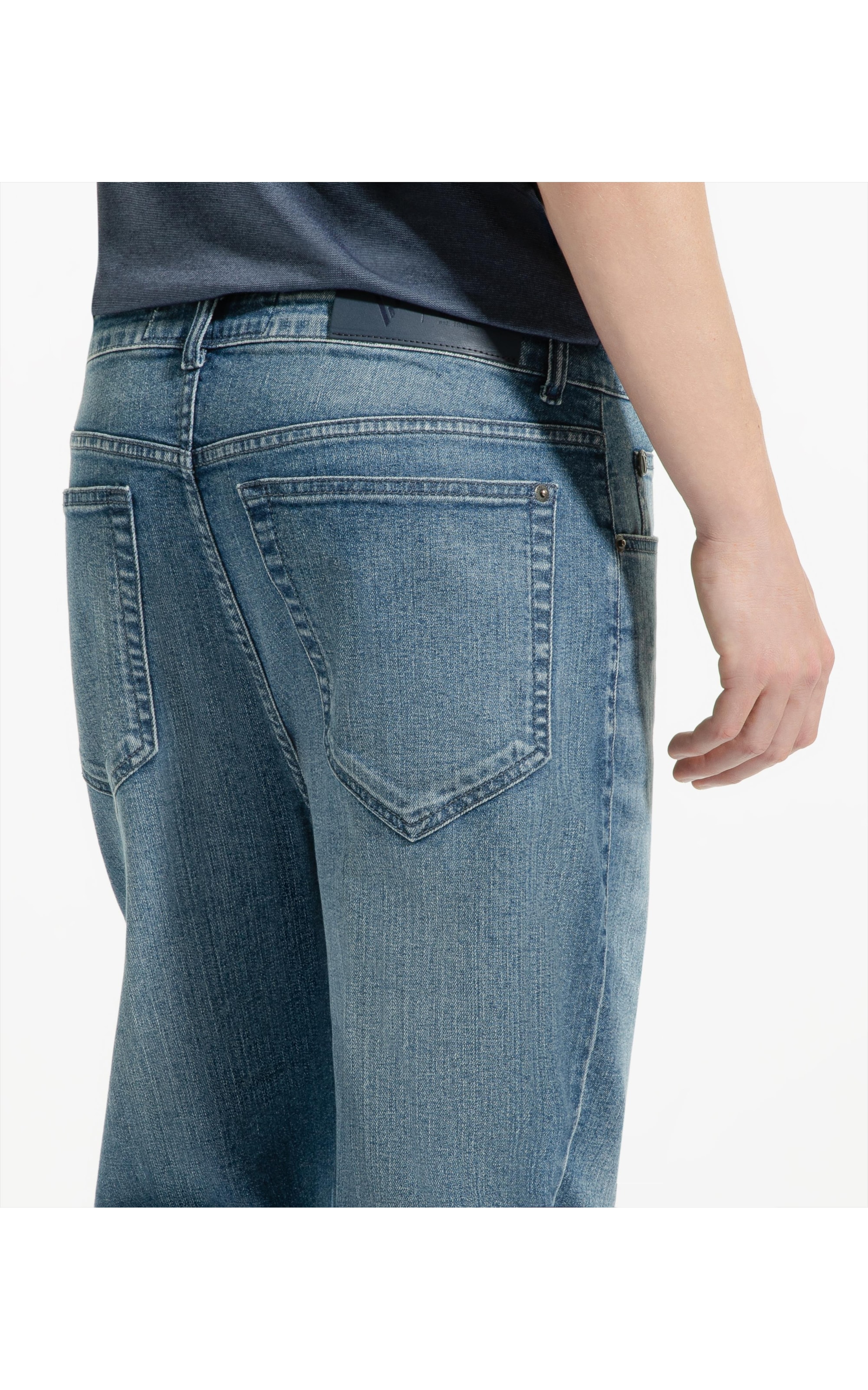 Calça Jeans Dark Indigo Elastic Slim Classic Lavagem Baixa