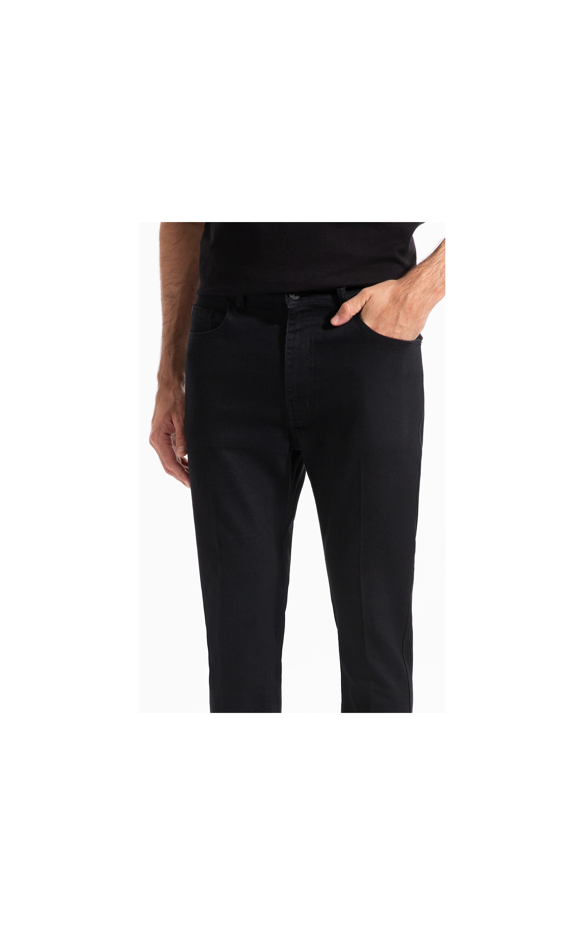 Calça Jeans First Black (Skinny) 5 Pockets Amaciado
