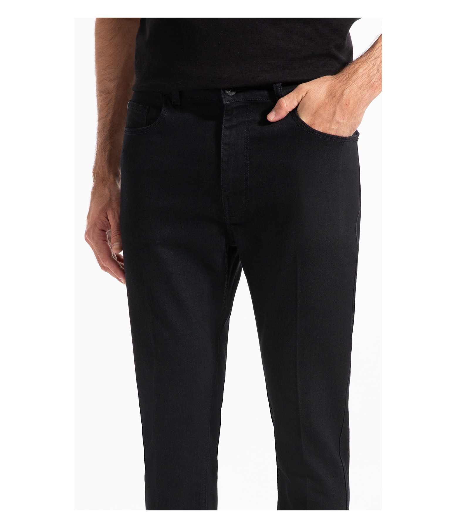 Calça Jeans First Black (Skinny) 5 Pockets Amaciado