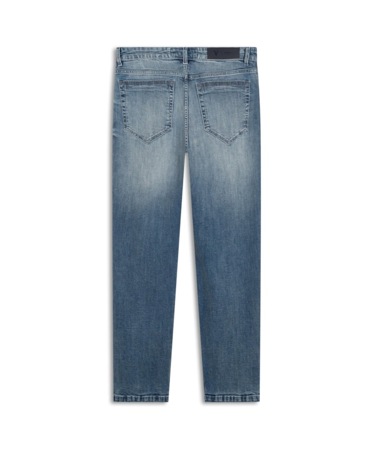 Calça Jeans High Comfort Slim Lavagem Baixa