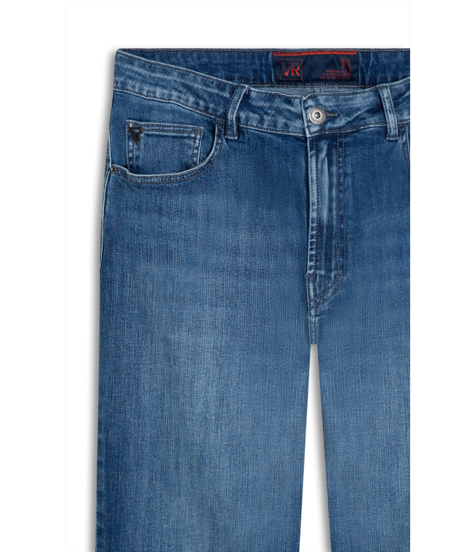 Calça Jeans High Comfort Stretch 5 Pockets 2159 Lav Médio C/ Puidos