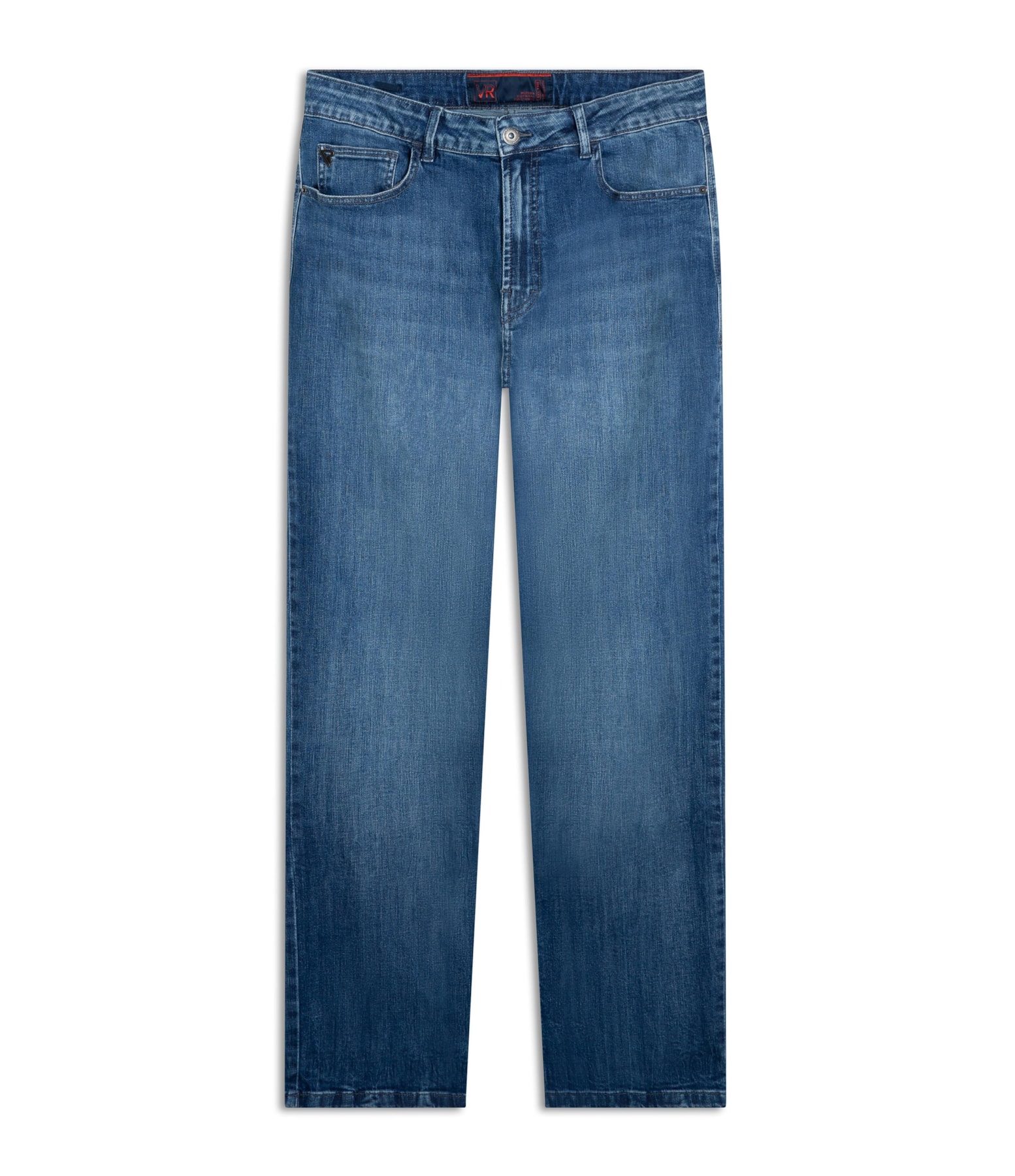 Calça Jeans High Comfort Stretch 5 Pockets 2159 Lav Médio C/ Puidos