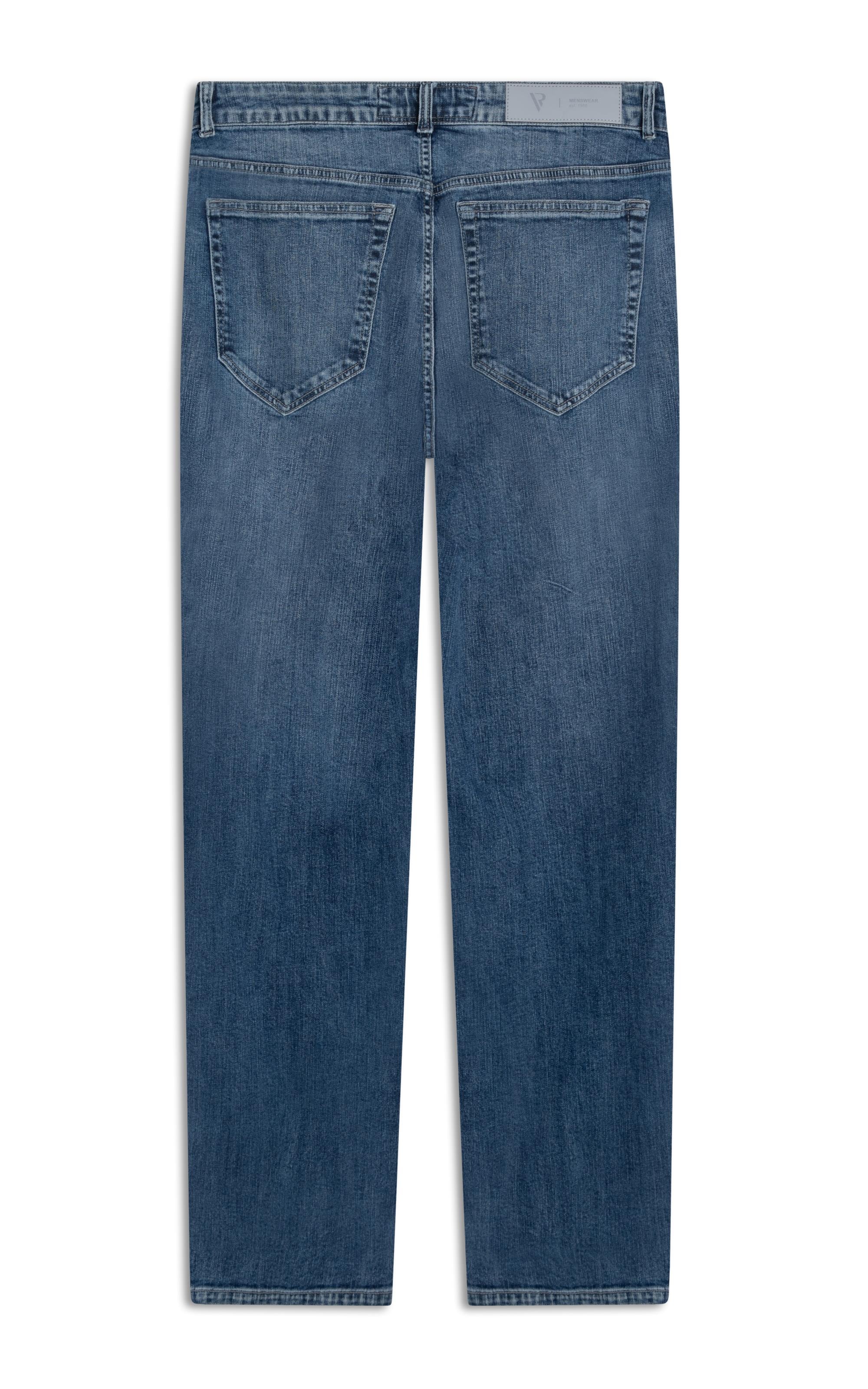 Calça Jeans High Comfort Stretch 5 Pockets Lavagem Baixa