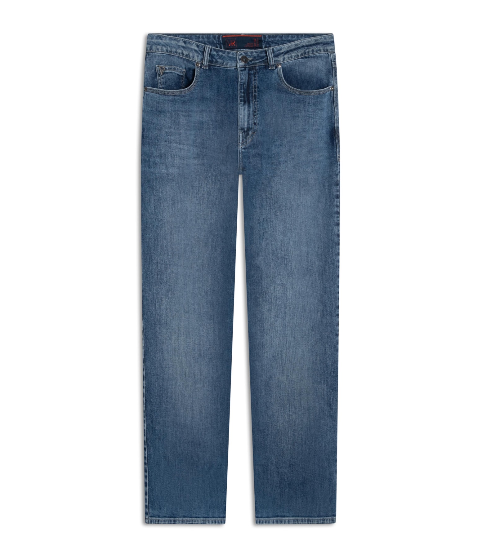 Calça Jeans High Comfort Stretch 5 Pockets Lavagem Baixa