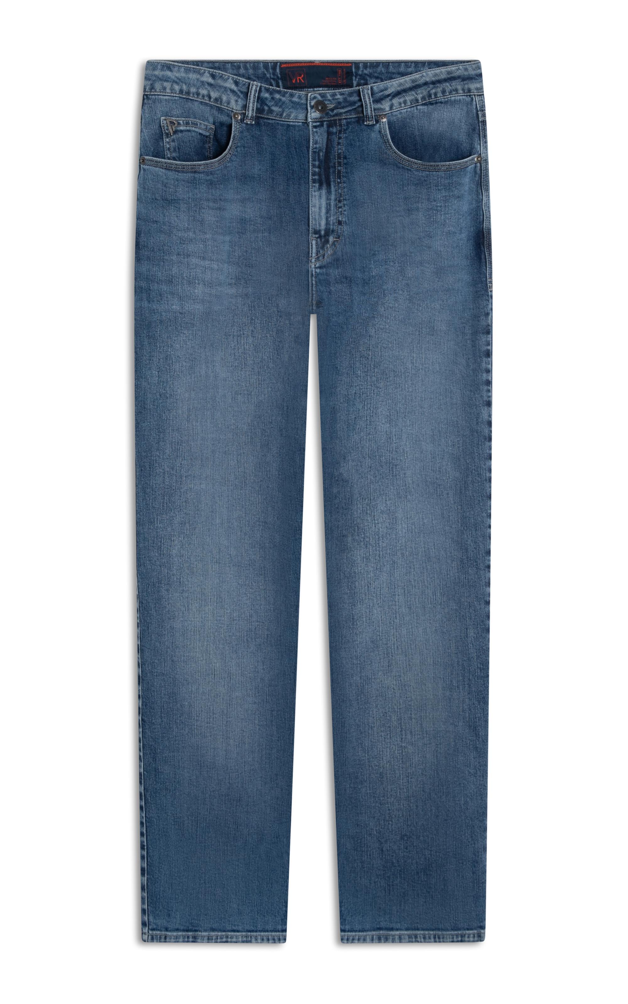 Calça Jeans High Comfort Stretch 5 Pockets Lavagem Baixa