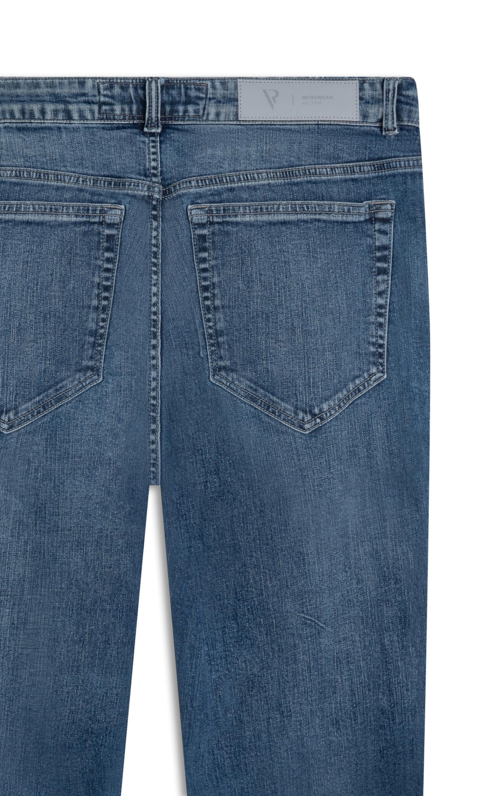 Calça Jeans High Comfort Stretch 5 Pockets Lavagem Baixa