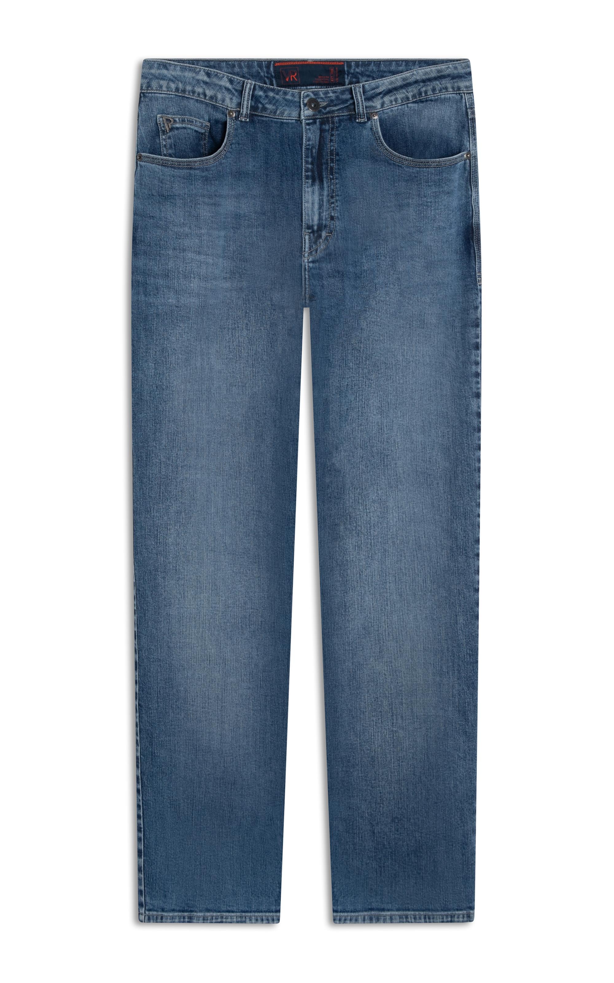 Calça Jeans High Comfort Stretch 5 Pockets Lavagem Baixa