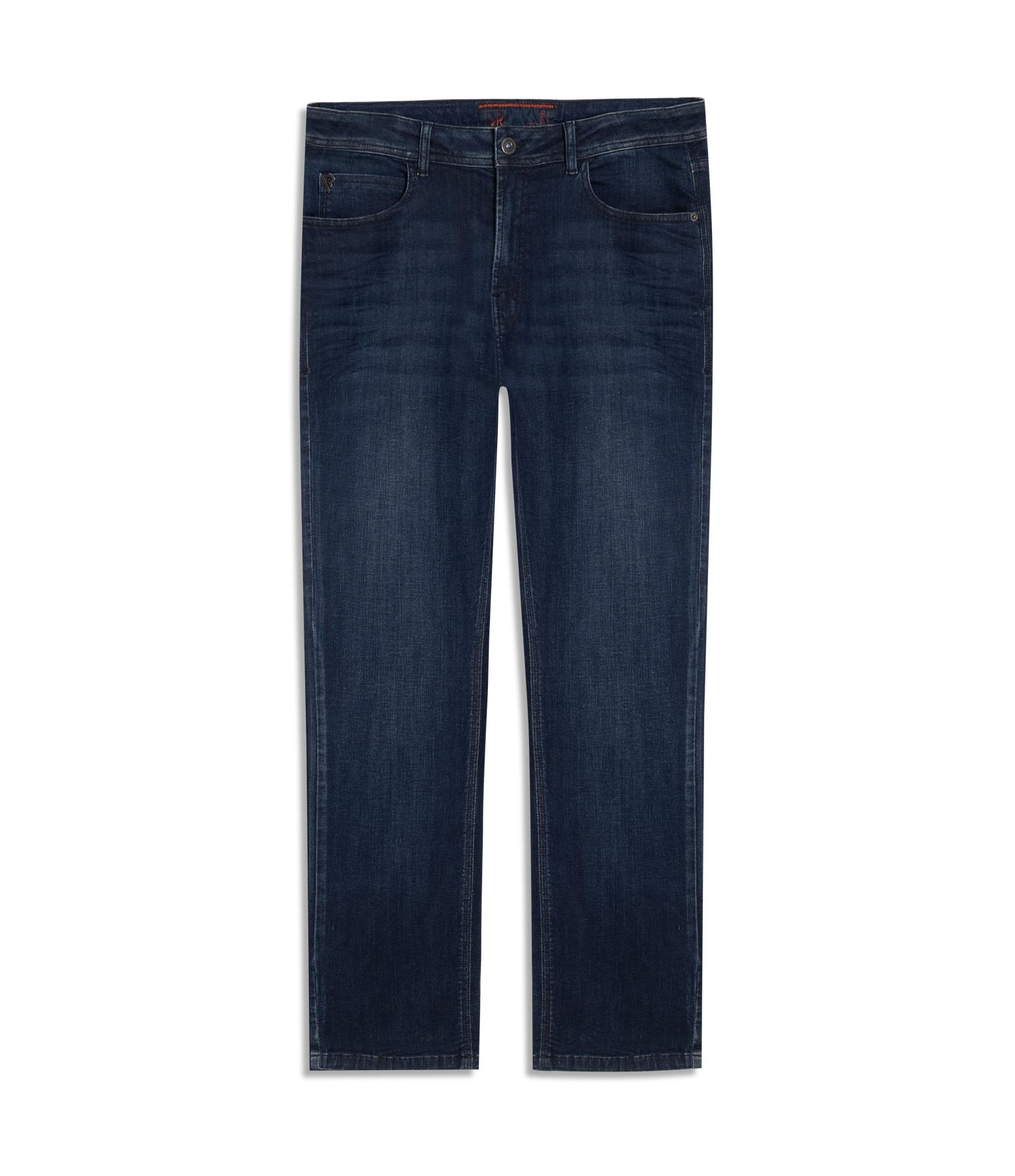 Calça Jeans High Comfort Stretch Slim Premium  Lav.Escuro C/ Matiz Puido