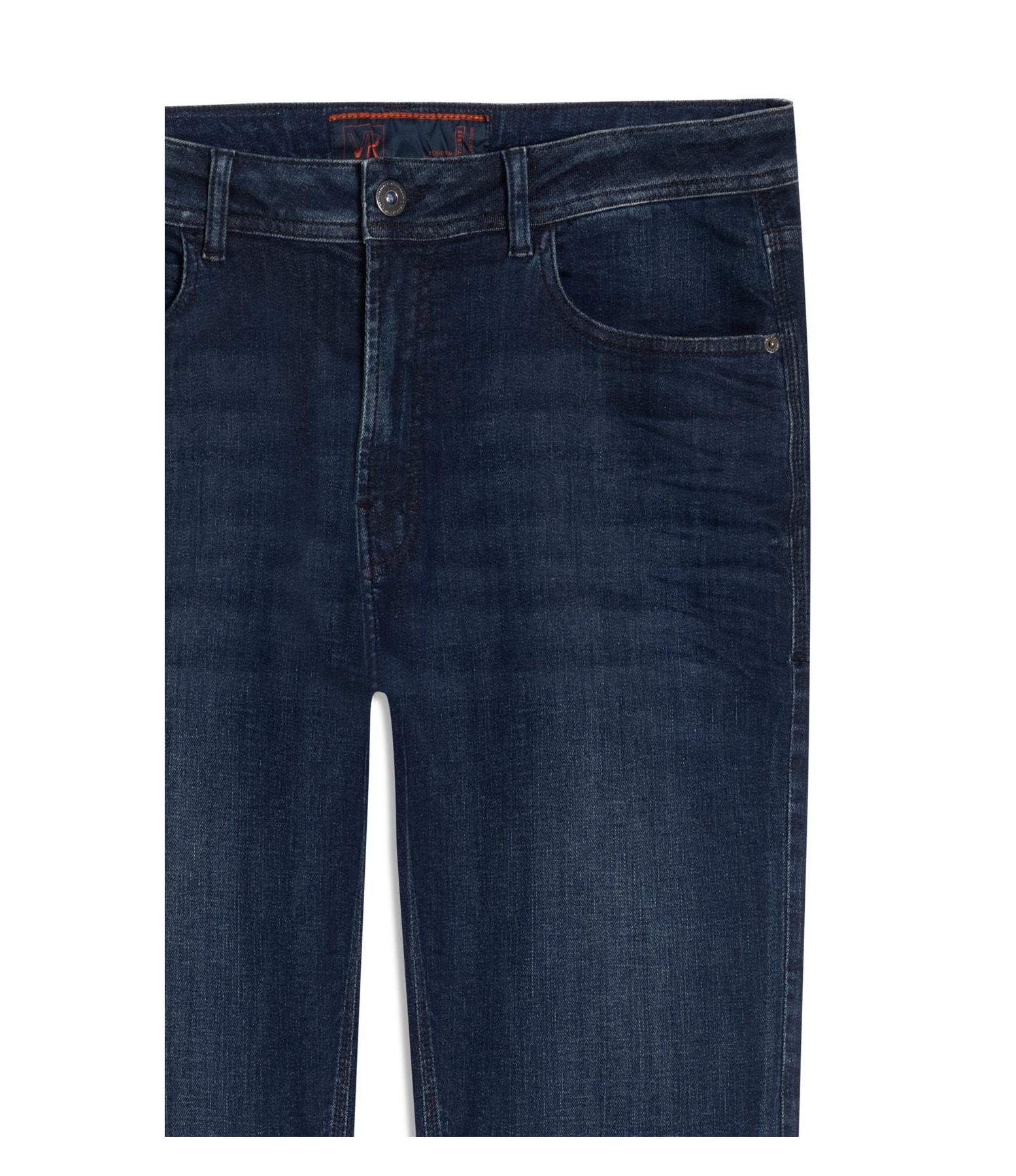 Calça Jeans High Comfort Stretch Slim Premium  Lav.Escuro C/ Matiz Puido