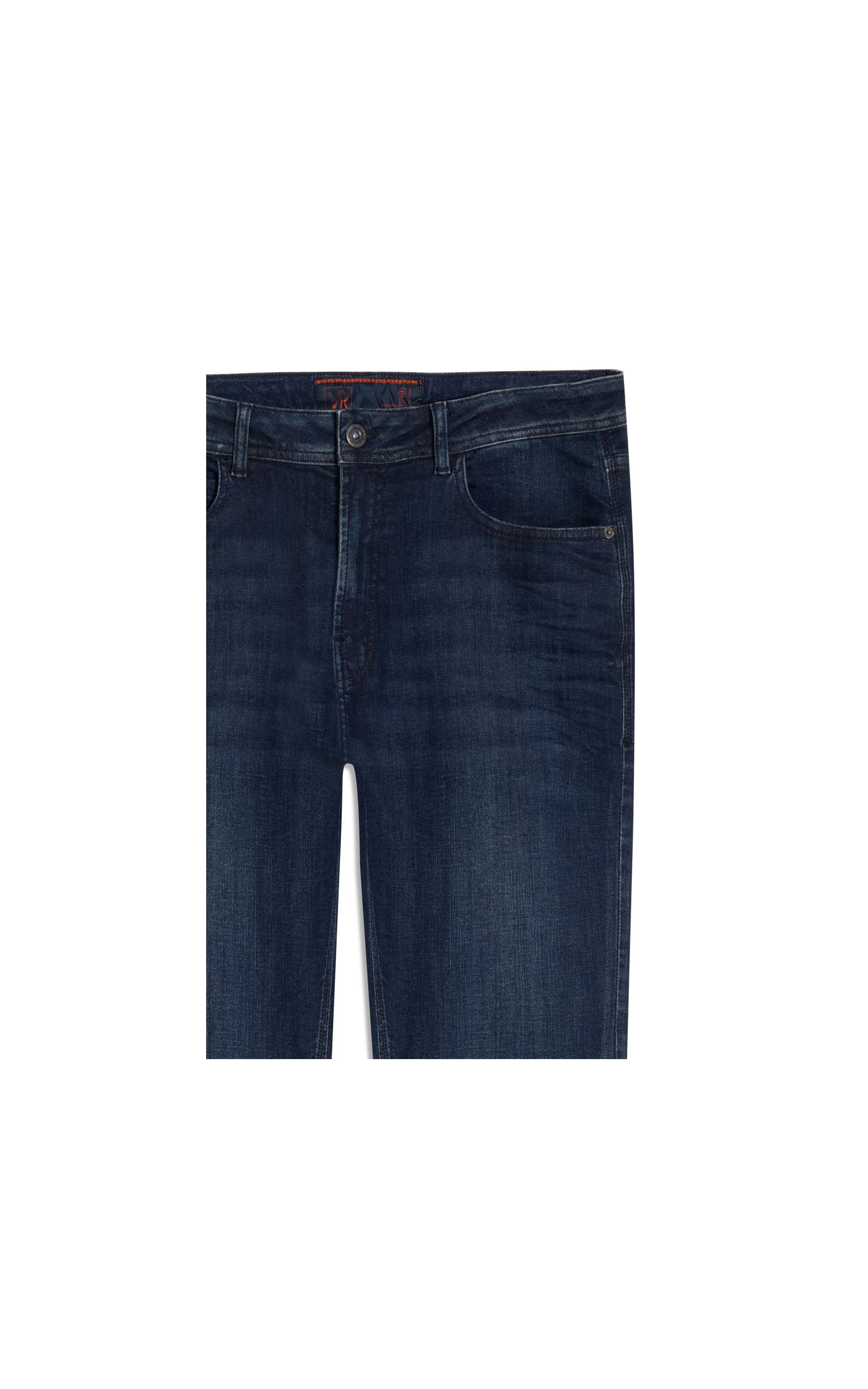 Calça Jeans High Comfort Stretch Slim Premium  Lav.Escuro C/ Matiz Puido