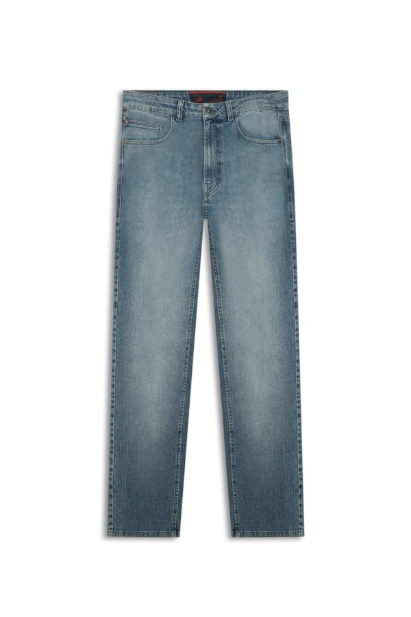 Calça Jeans High Comfort Stretch Tradicional Essencial Lav