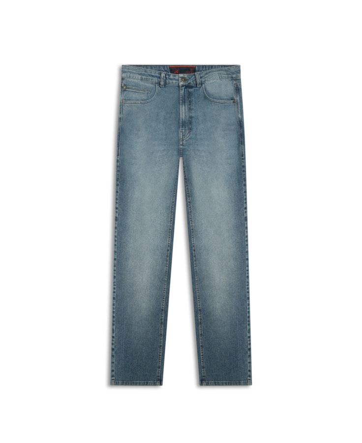 Calça Jeans High Comfort Stretch Tradicional Essencial Lav