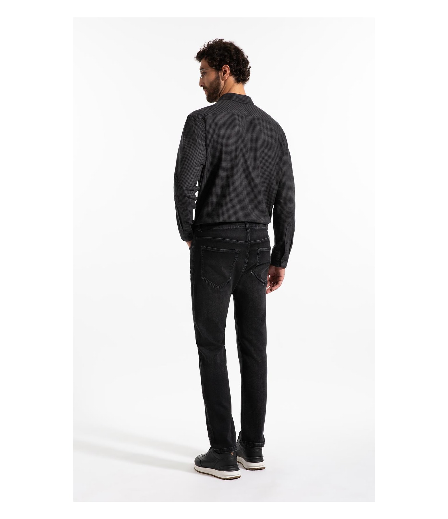 Jogging Black (Slim) 5 Pockets Lav. Escuro C/ Stone