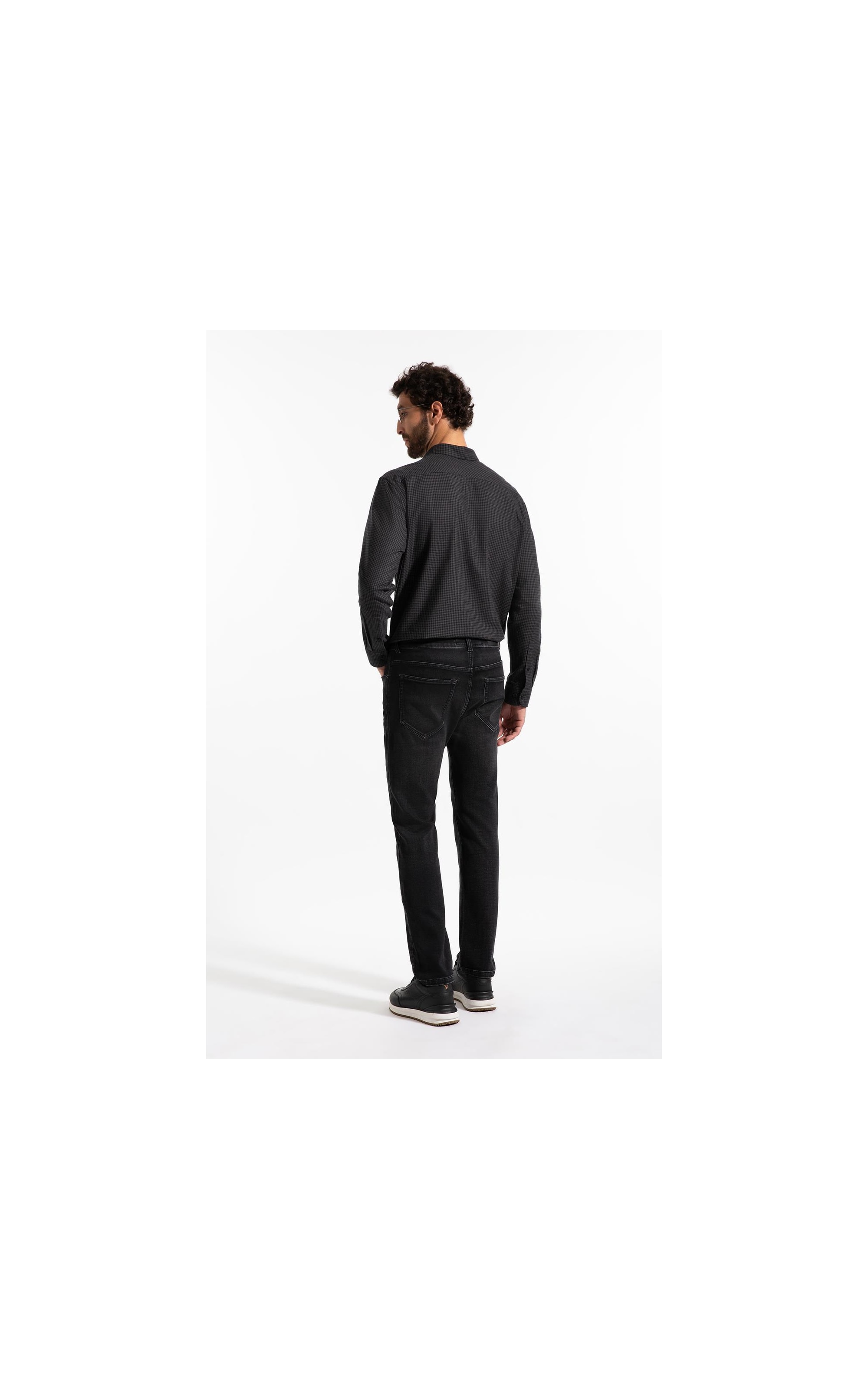 Jogging Black (Slim) 5 Pockets Lav. Escuro C/ Stone