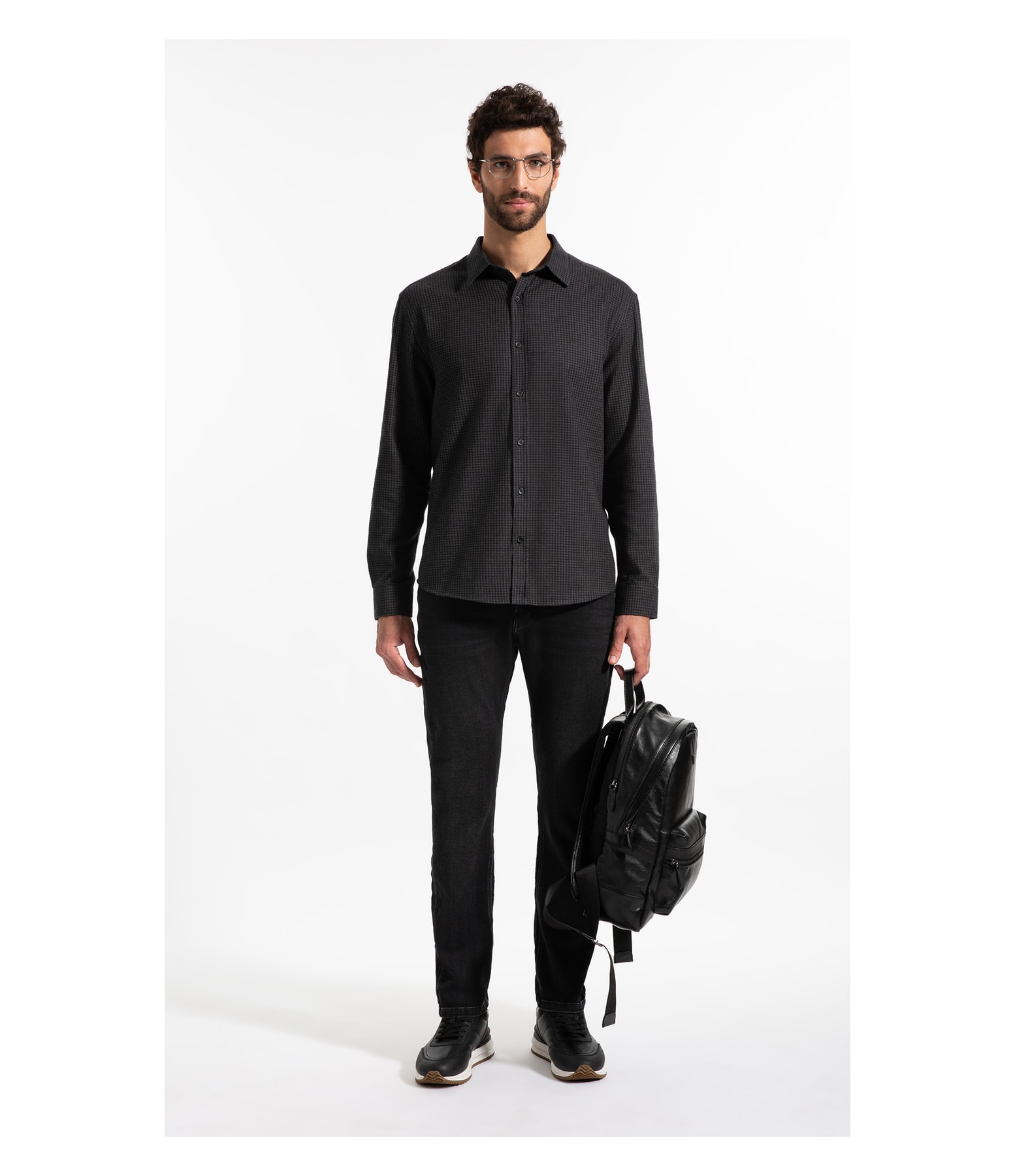 Jogging Black (Slim) 5 Pockets Lav. Escuro C/ Stone